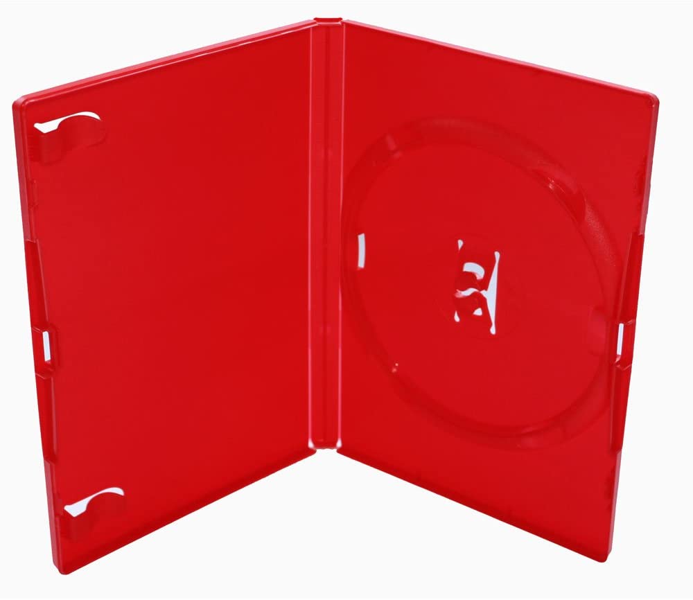 5 AMARAY DVD, Hülle, Leerhülle, 1-fach, 190 x 135 x 14 mm, rot
