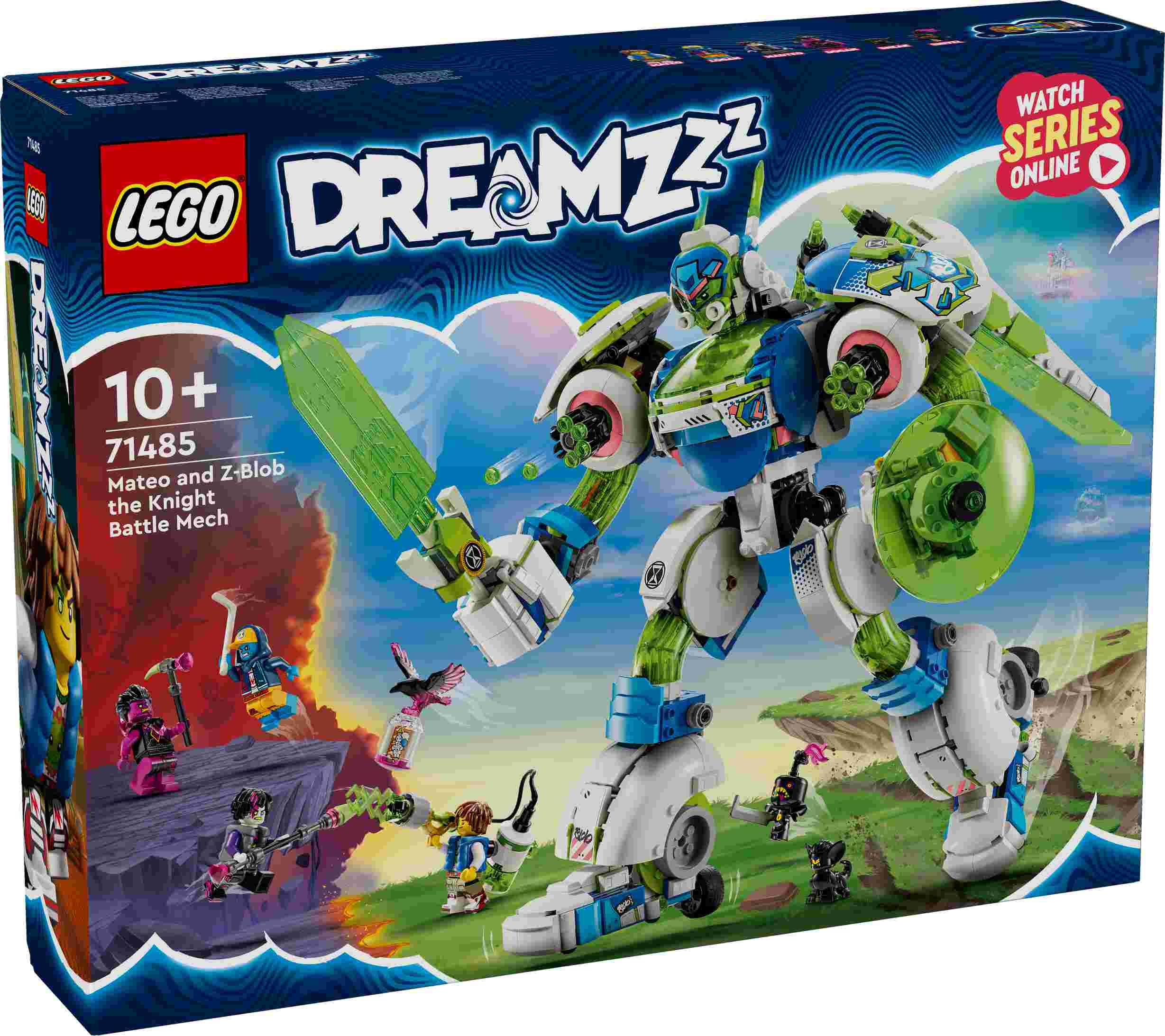 LEGO 71485 DREAMZzz Mateo und Z-Blob der Ritter-Mech, 3 Varianten, 4 Minifiguren