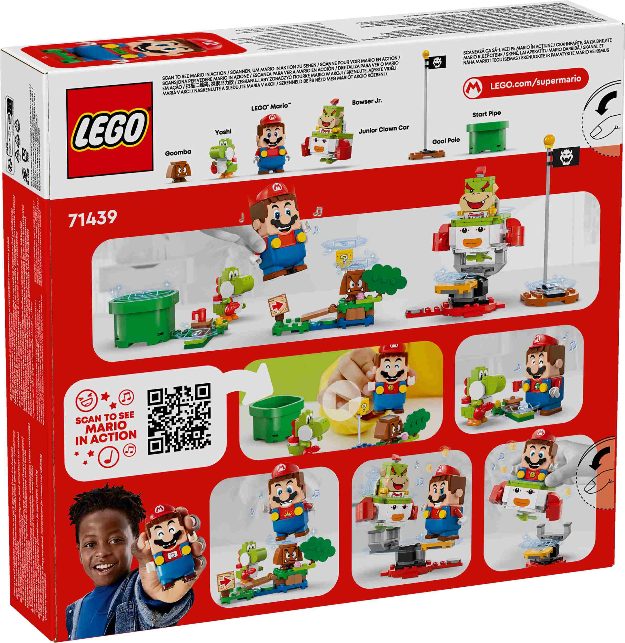 LEGO 71439 Super Mario Abenteuer mit dem interaktiven Mario, 4 Spielzeugfiguren