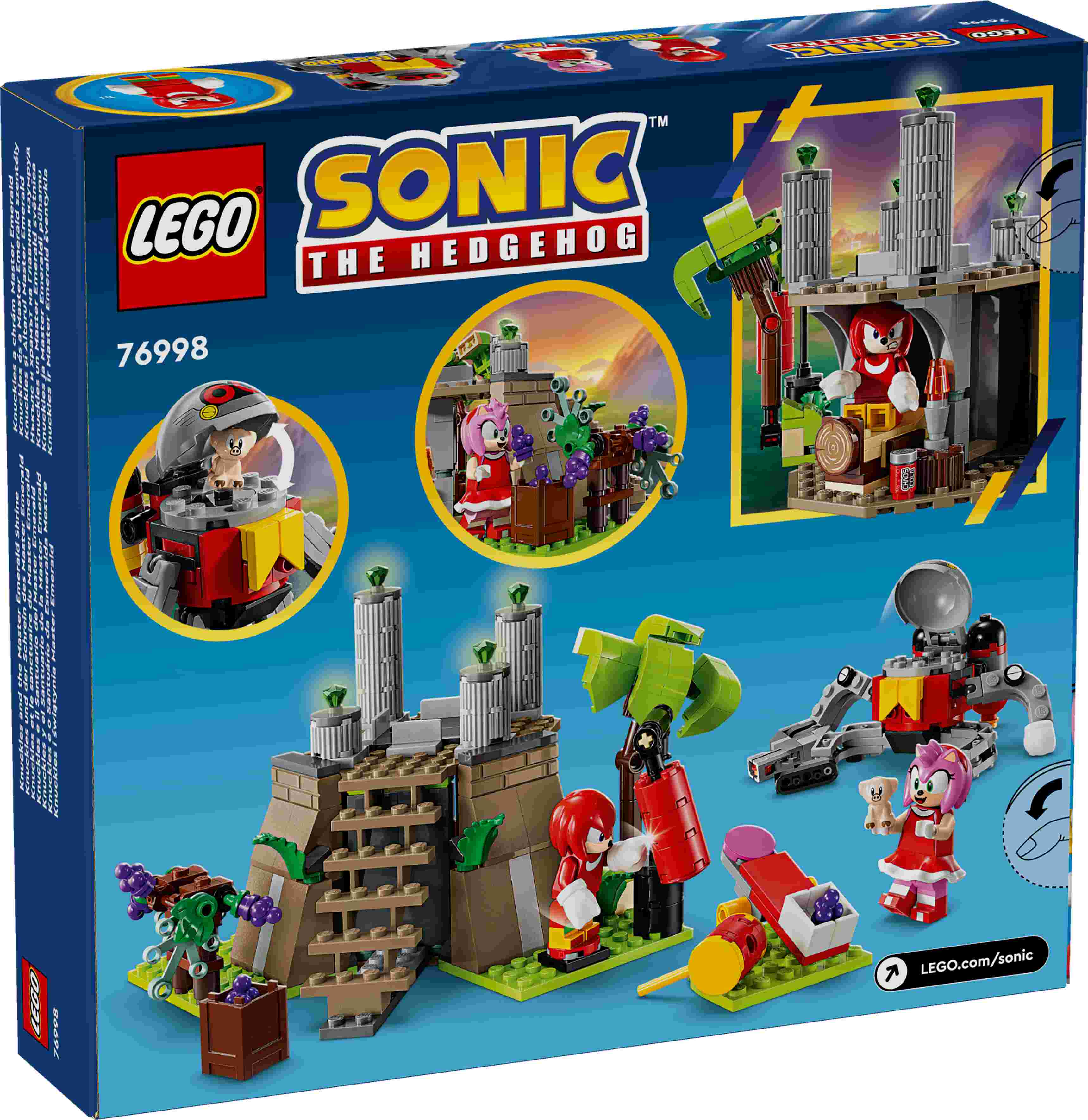 LEGO 76998 Sonic Knuckles und der Schrein des Master Emerald, 4 Charaktere