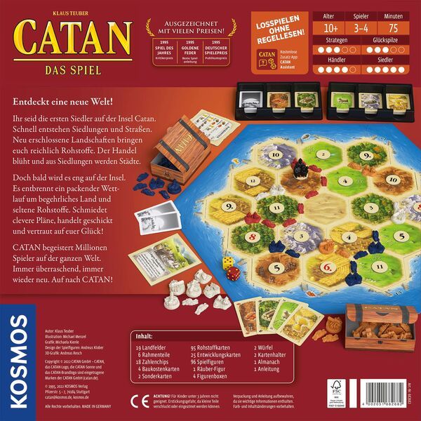 KOSMOS Catan Das Spiel, Basisspiel Siedler von Catan