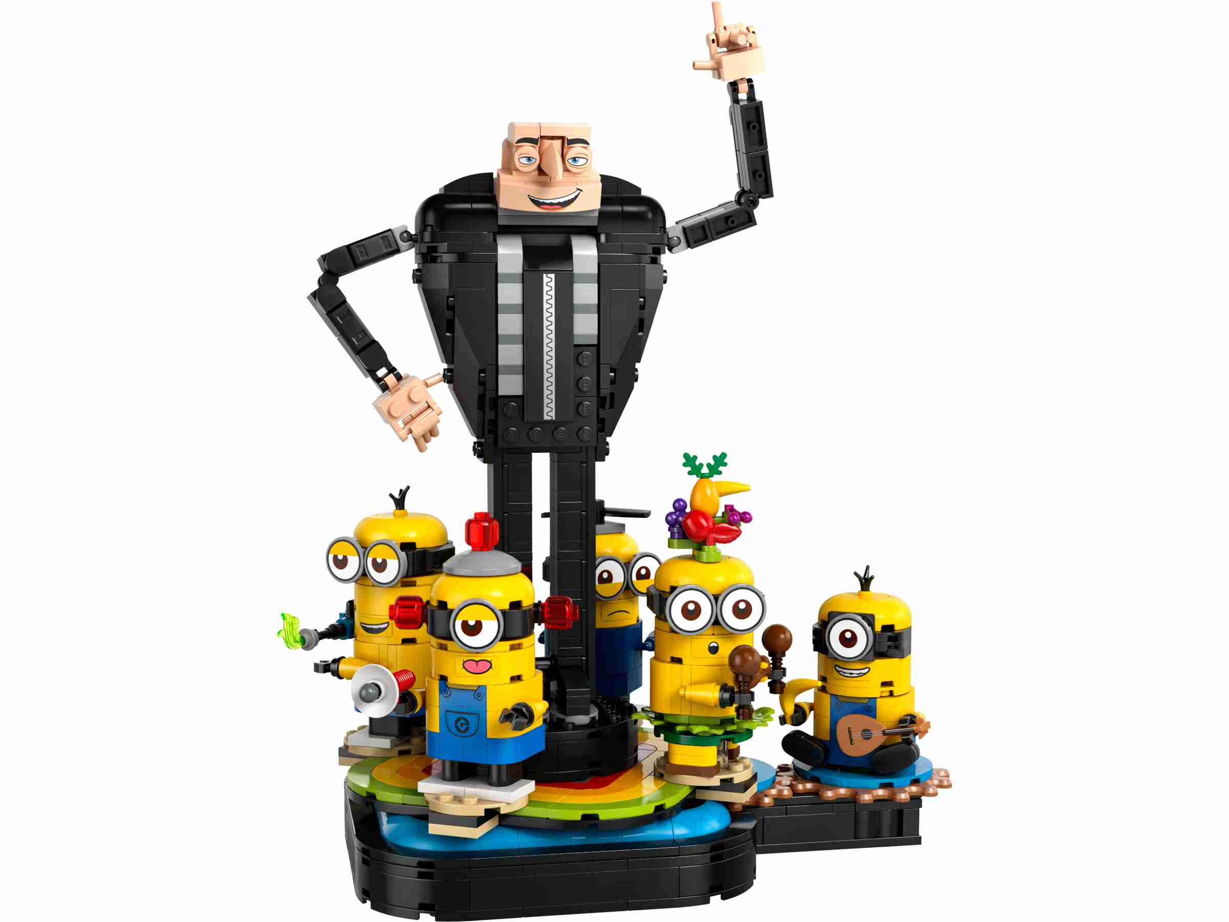 LEGO 75582 Despicable Me Gru und die Minions aus LEGO Steinen, 5 Minions