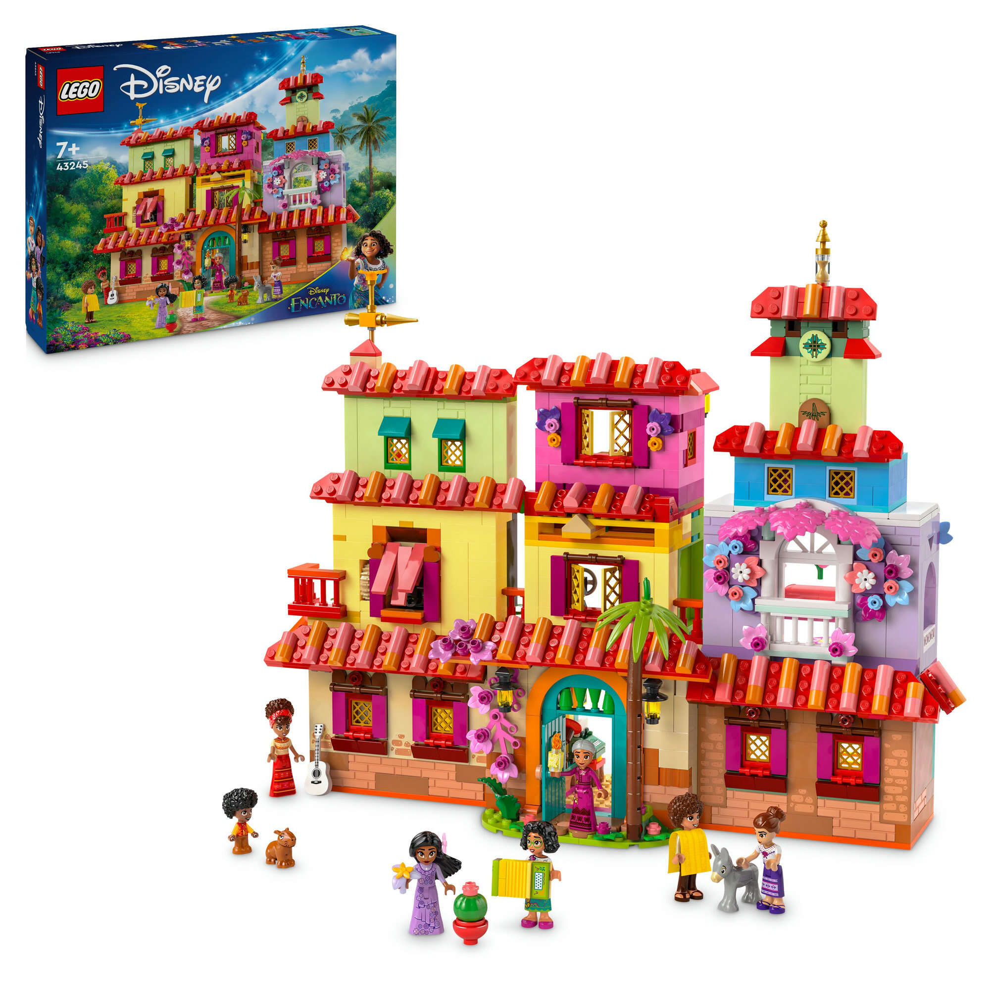 LEGO 43245 Disney Das magische Haus der Madrigals, 8 Zimmer, 6 Spielfiguren