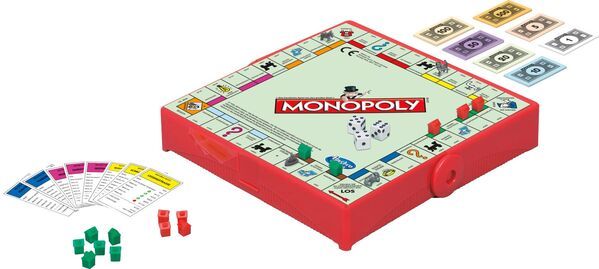 Hasbro Monopoly Kompakt, Reisespiel, 