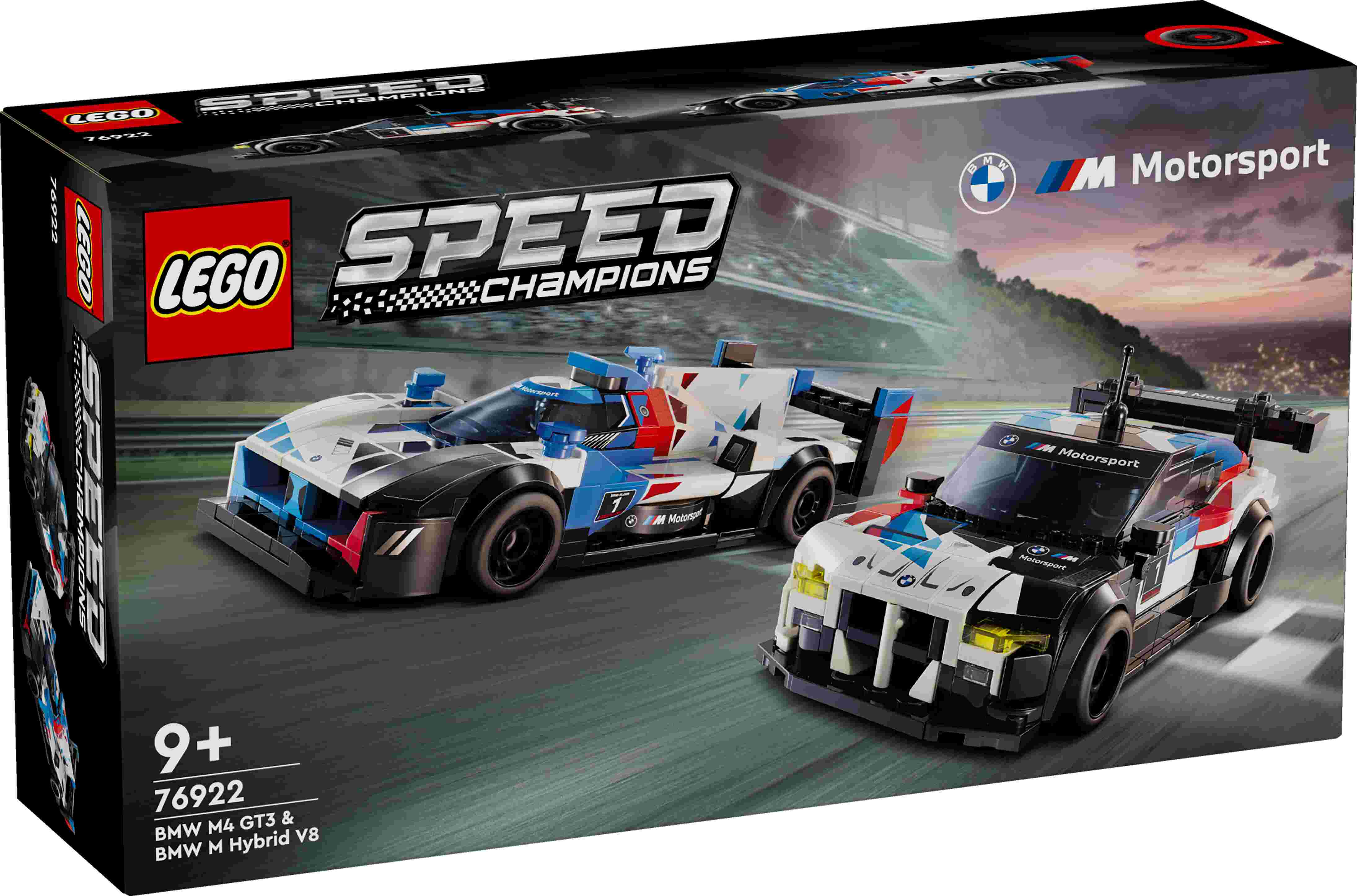 LEGO 76922 Speed Champions BMW M4 GT3 & BMW M Hybrid V8 Rennwagen, 2 Minifiguren