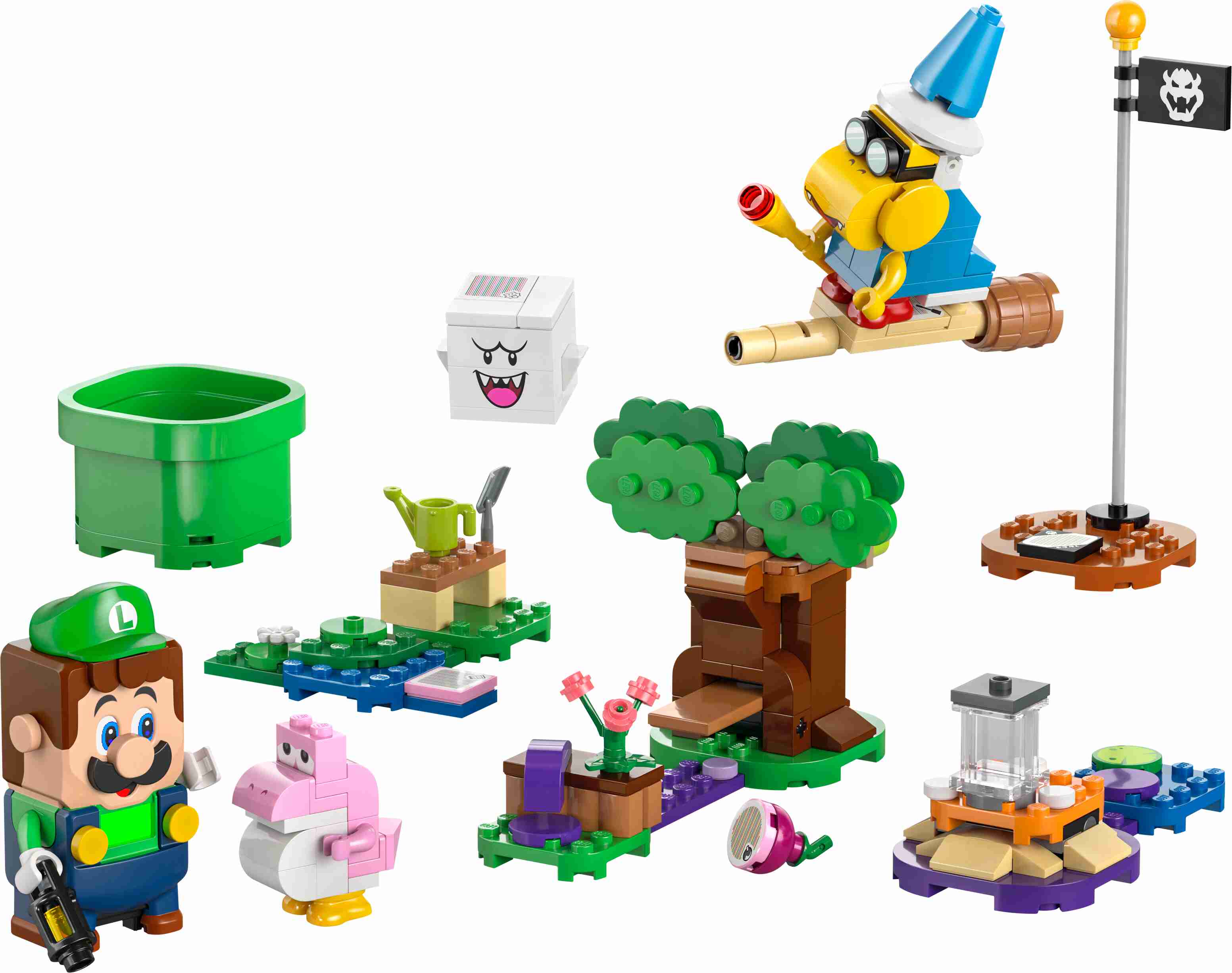 LEGO 71440 Super Mario Abenteuer mit dem interaktiven Luigi, 4 Spielfiguren