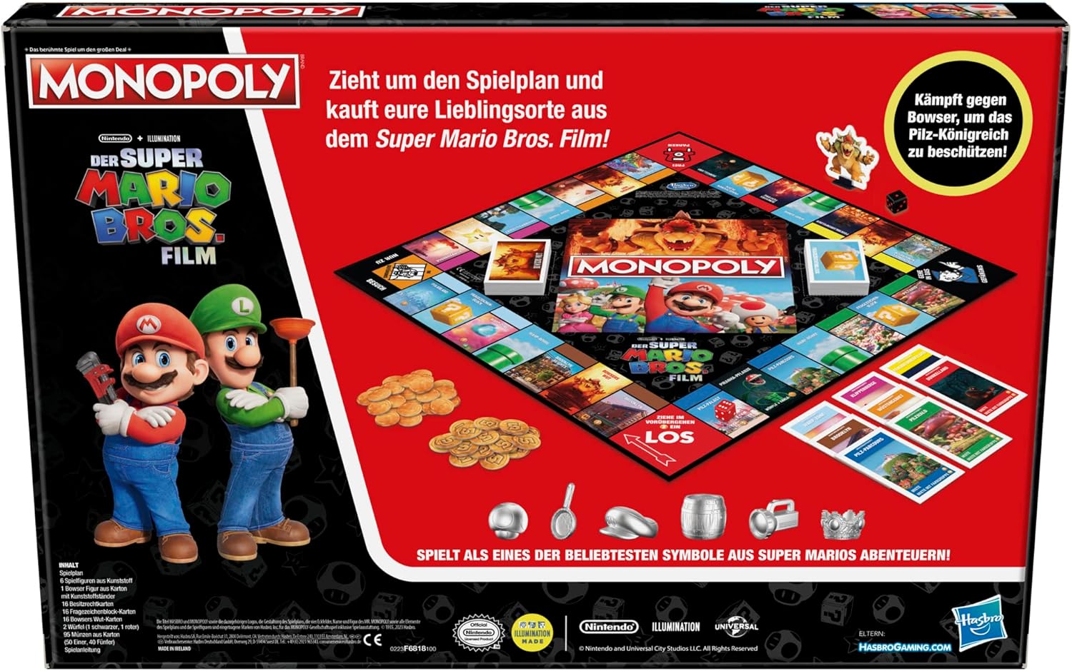 Hasbro Gaming MONOPOLY Super Mario Bros. Film Edition