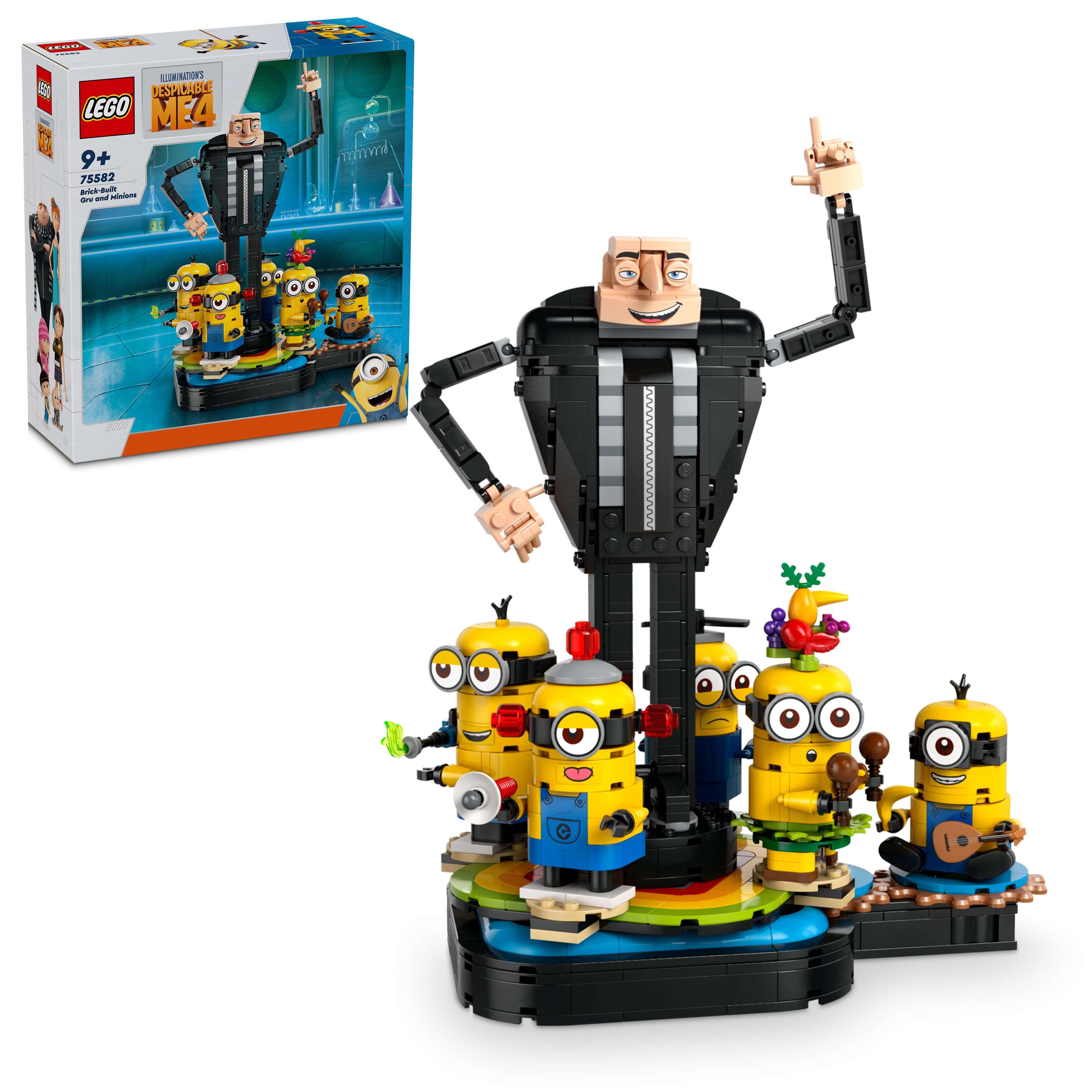 LEGO 75582 Despicable Me Gru und die Minions aus LEGO Steinen, 5 Minions