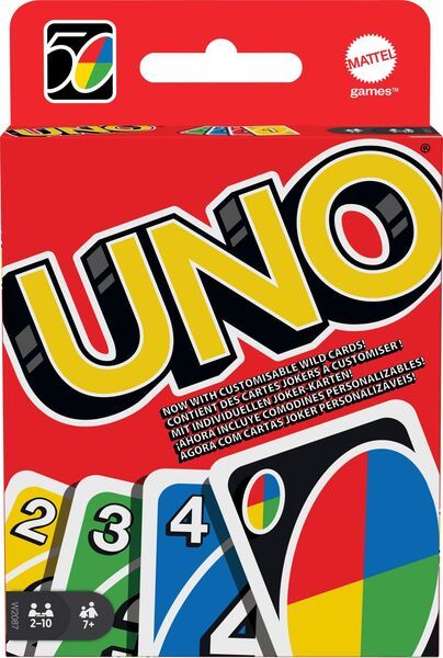 Mattel Games UNO Kartenspiel, Perfekt als Kinderspiel, Reisespiel, Familienspiel