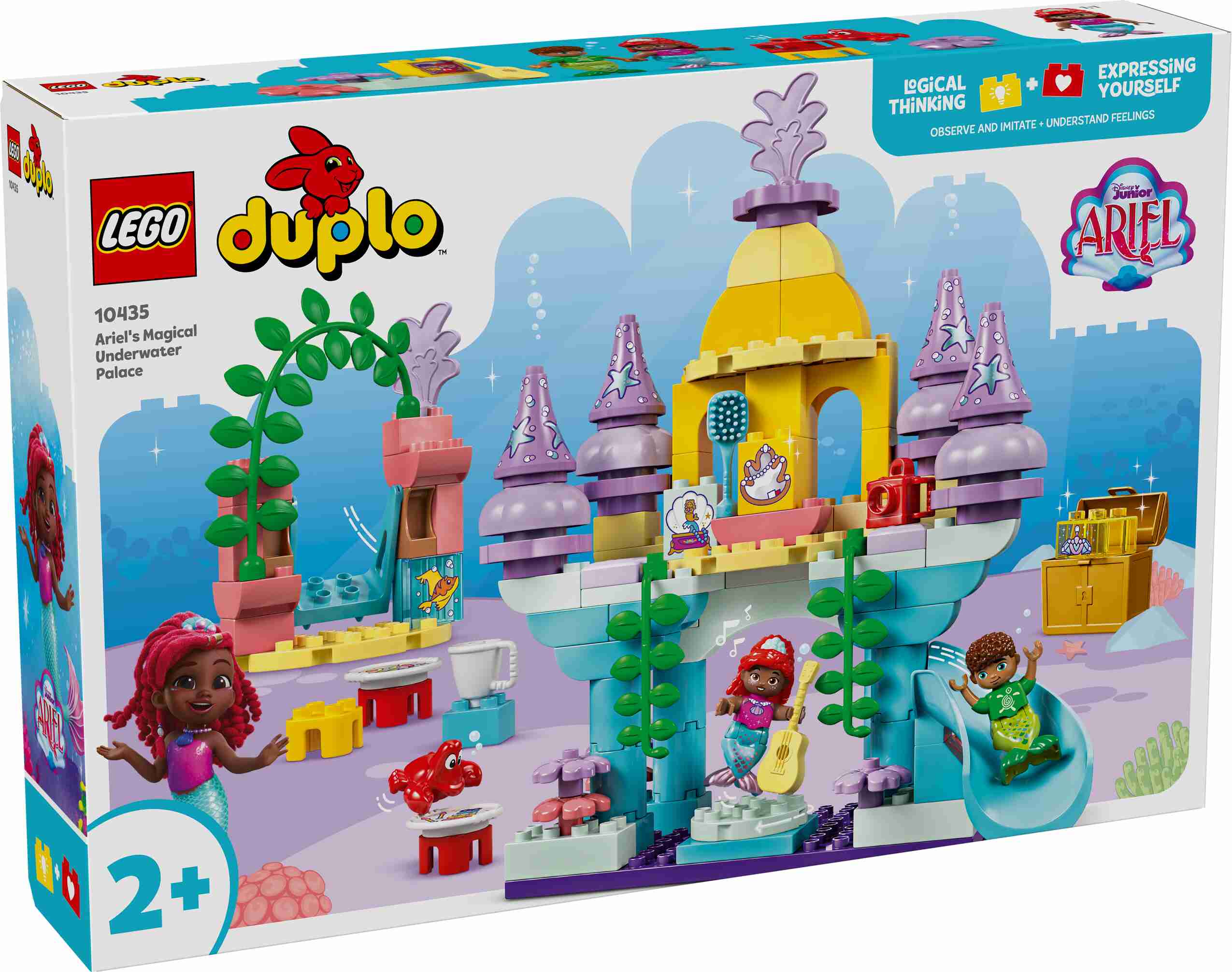 LEGO 10435 DUPLO Arielles magischer Unterwasserpalast, 3 Figuren, viel Zubehör