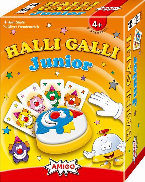 AMIGO Halli Galli Junior, Reaktionsspiel, 56 Karten + 1 Glocke