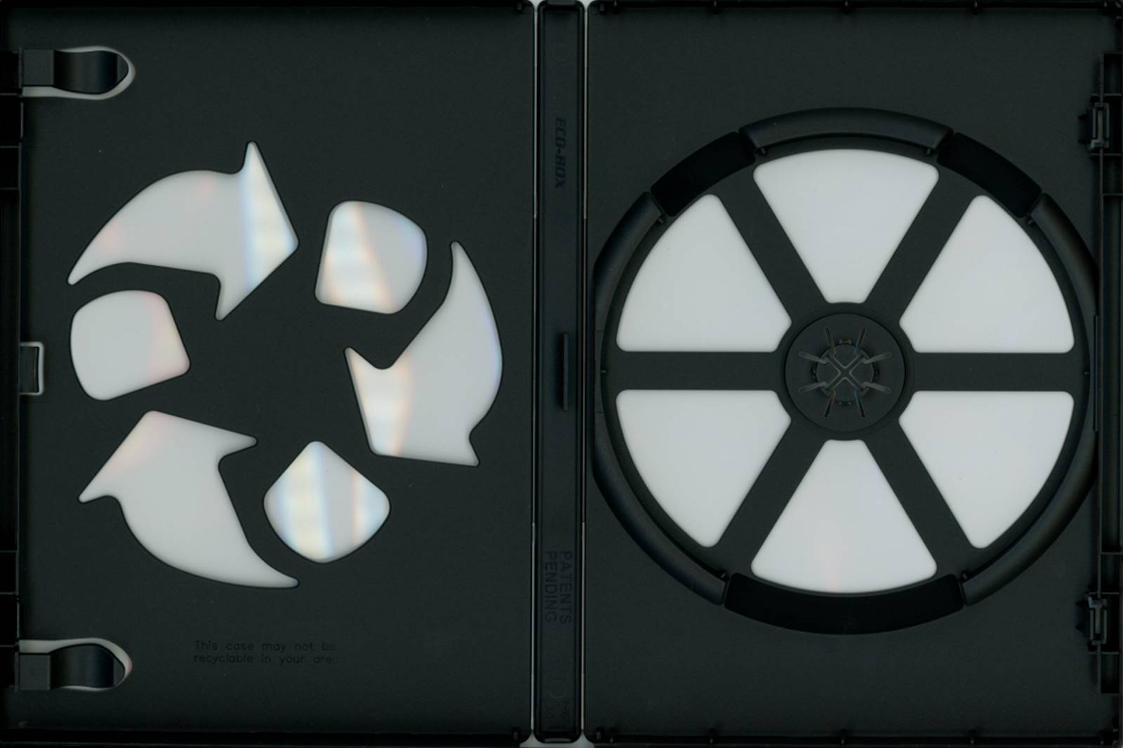 DVD Box, Hülle, Leerhülle, Variante 2, 1-fach, 190 x 135 x 14 mm, schwarz