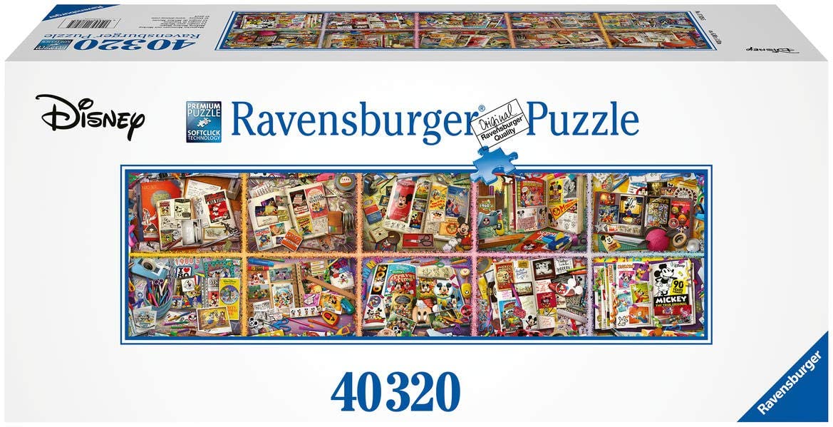 Ravensburger Puzzle 17828 - Mit Mickey auf Zeitreise mit 40.320 Teilen!