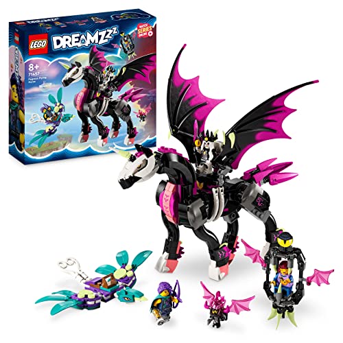 LEGO 71457 DREAMZzz Pegasus, 2 Baumöglichkeiten, 3 Minifiguren