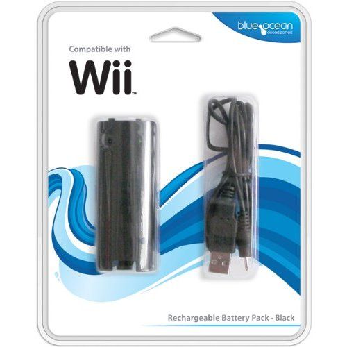 Wii Remote Rechargeable Battery Pack schwarz USB [Nintendo Wii]