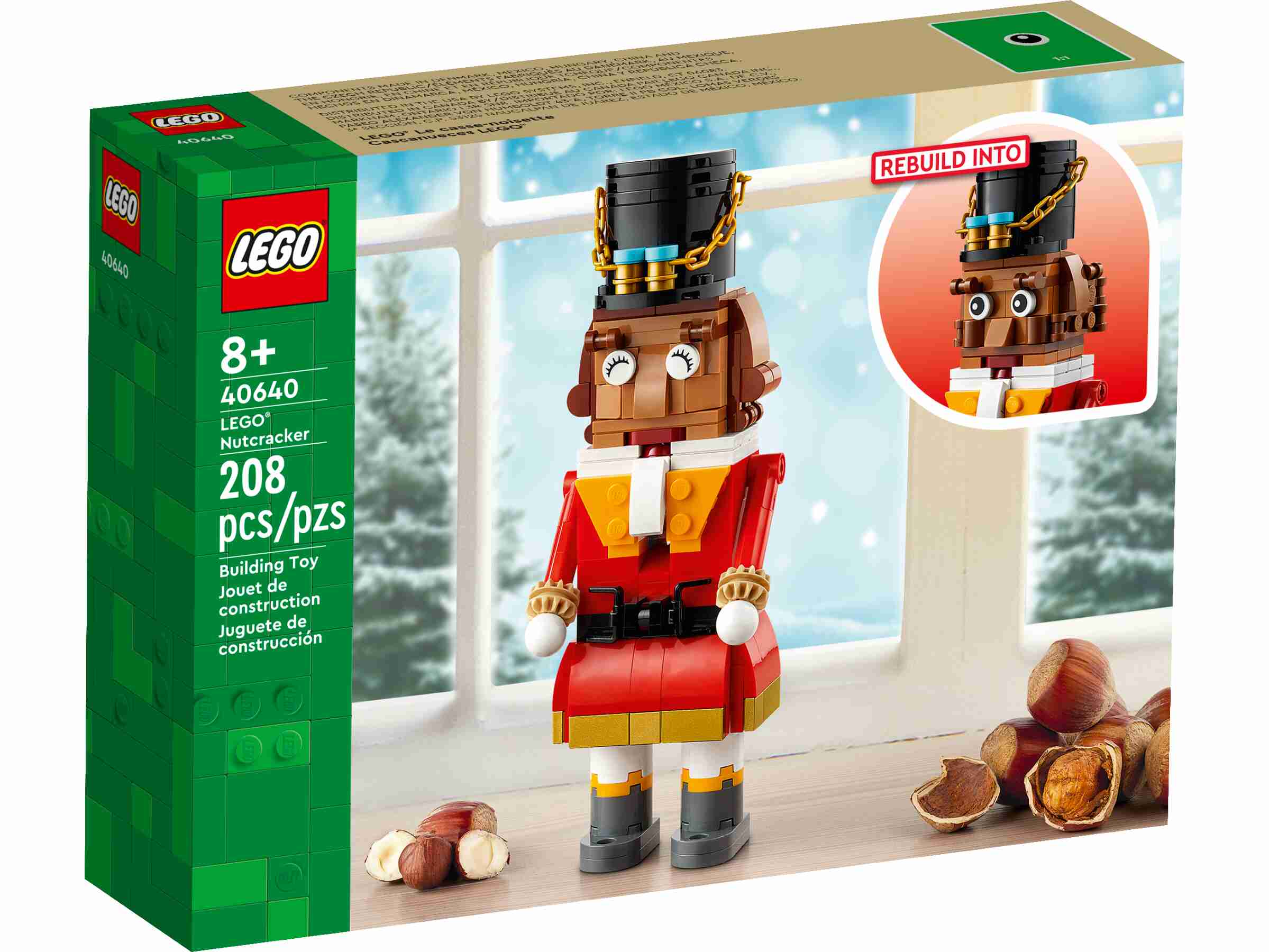 LEGO 40640 Nussknacker, bewegliche Arme, aufklappbarer Mund