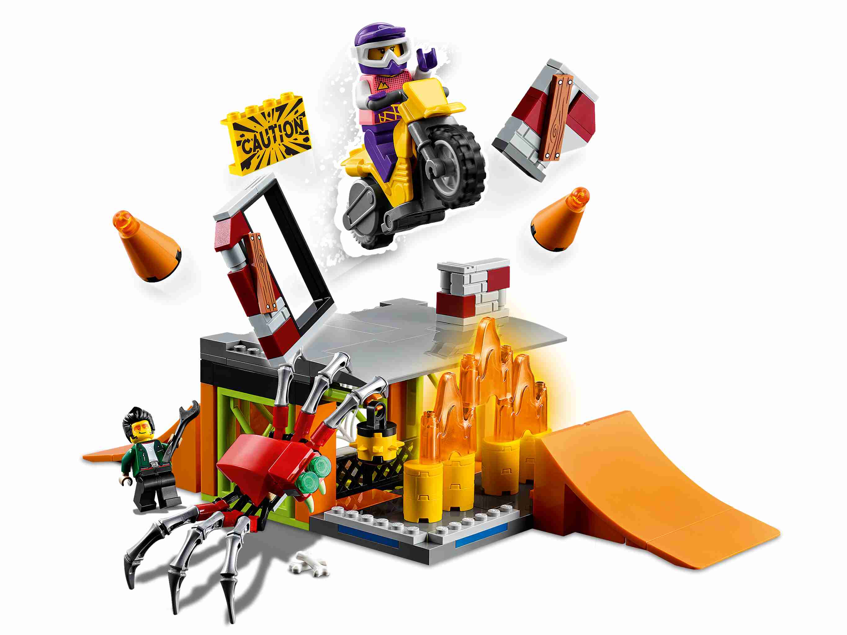 LEGO 60293 City Stuntz Stunt-Park, Set mit schwungradbetriebenem Motorrad
