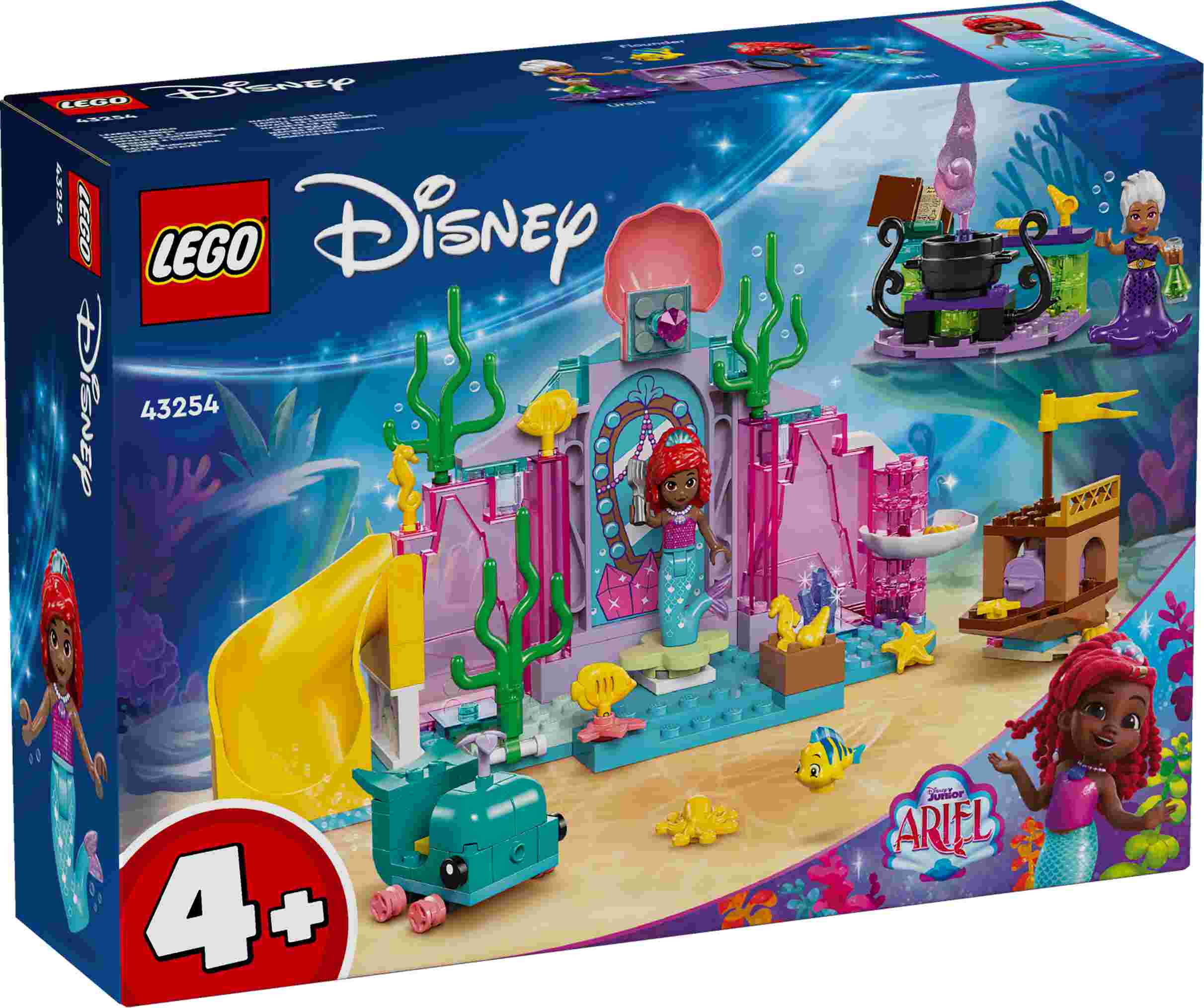 LEGO 43254 Disney Arielles Kristallhöhle, Ursula, Arielle und Fabius, Walboot