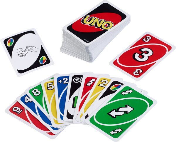 Mattel Games UNO Kartenspiel, Perfekt als Kinderspiel, Reisespiel, Familienspiel