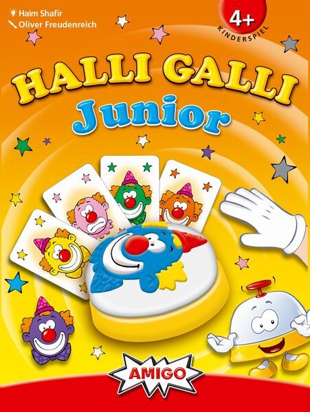 AMIGO Halli Galli Junior, Reaktionsspiel, 56 Karten + 1 Glocke