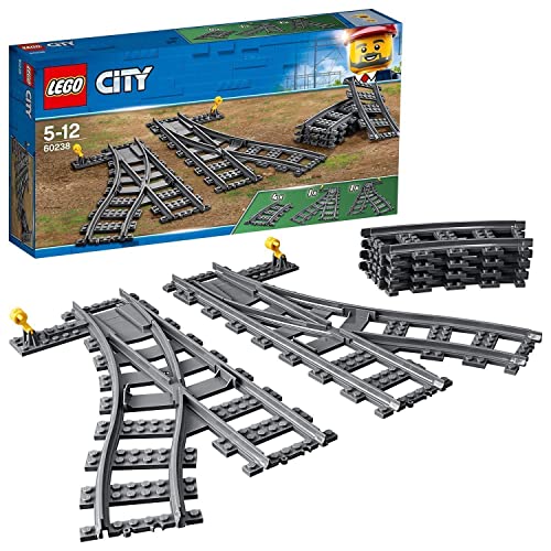 LEGO 60238 City Weichen, 6 Elemente, Erweiterungsset