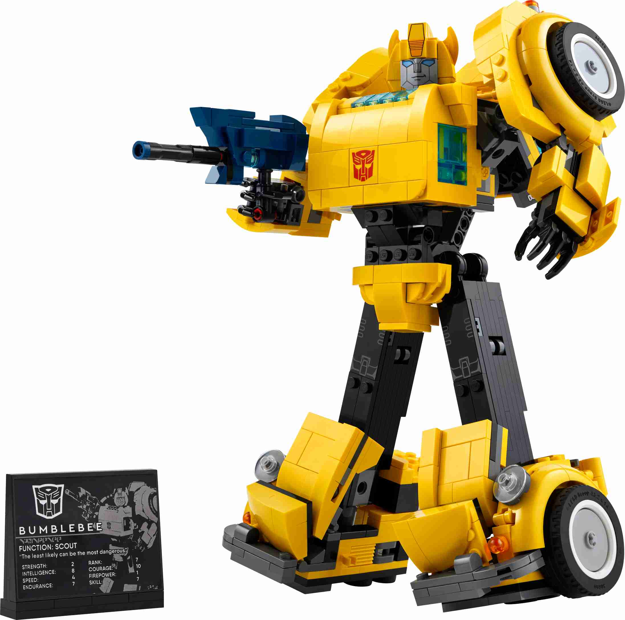 LEGO 10338 Icons Bumblebee, Transformers Bauset, Ionenblaster, Raketenrucksack