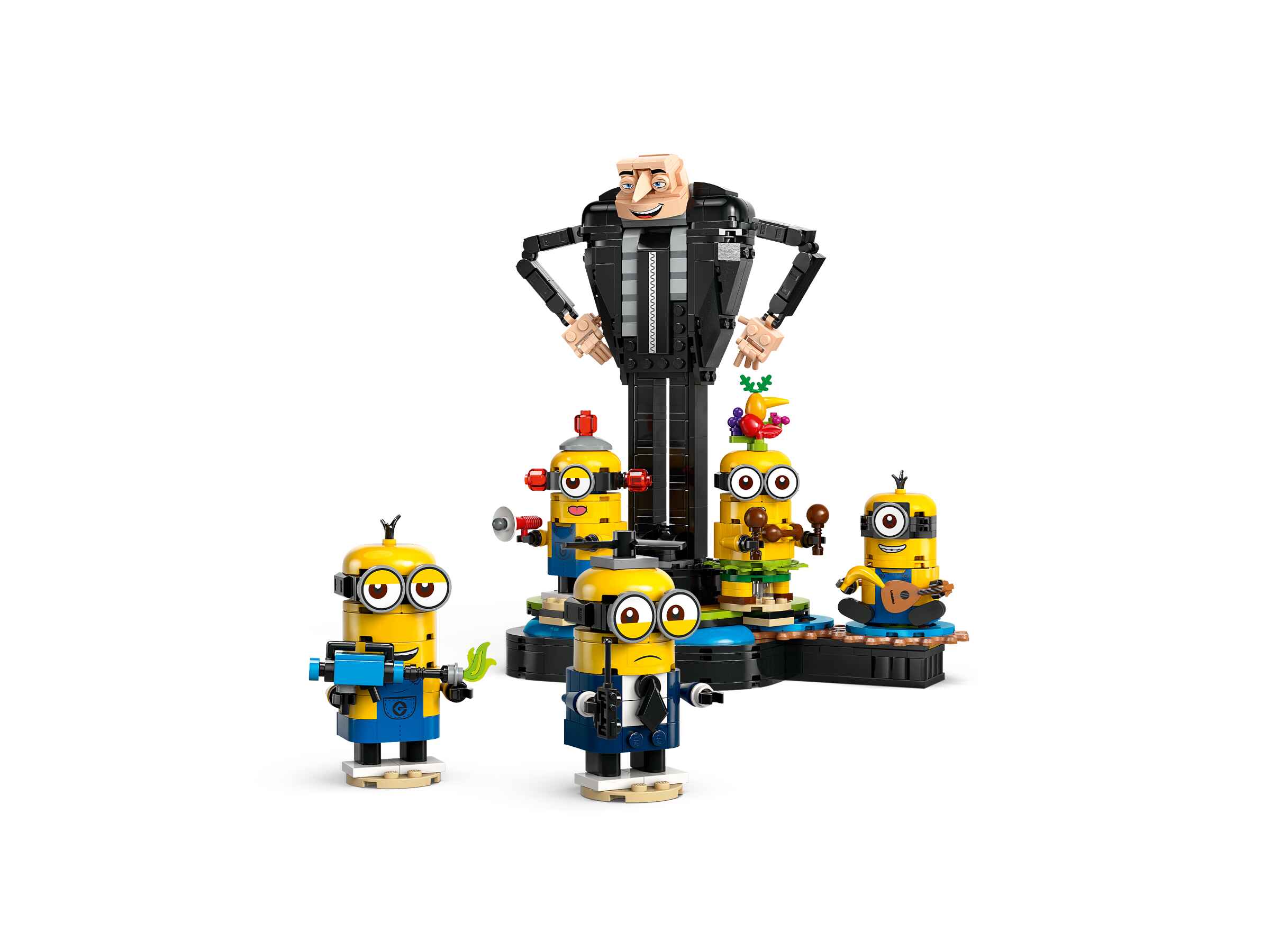 LEGO 75582 Despicable Me Gru und die Minions aus LEGO Steinen, 5 Minions