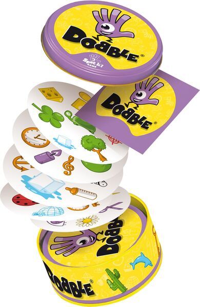 Asmodee Dobble Classic, Familienspiel, 50 Symbole auf 55 Karten