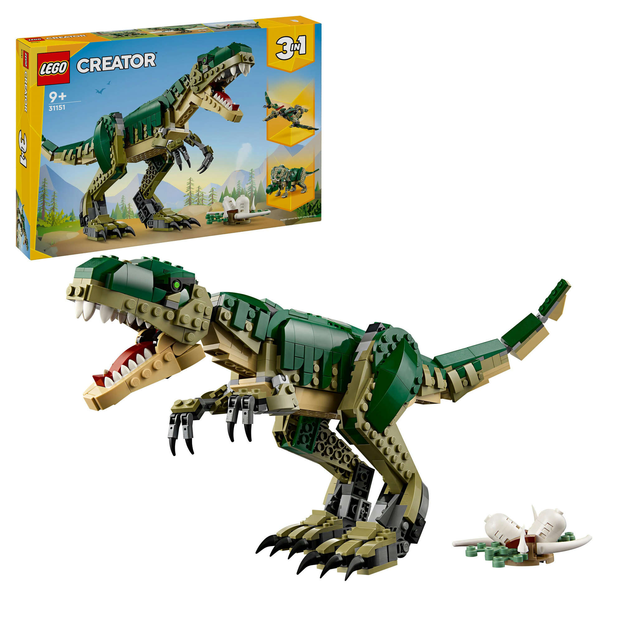 LEGO 31151 Creator 3-in-1 T.Rex, Triceratops oder Pterodaktylus