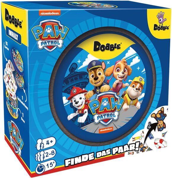 Asmodee Dobble Paw Patrol, Kinderspiel, Kartenspiel