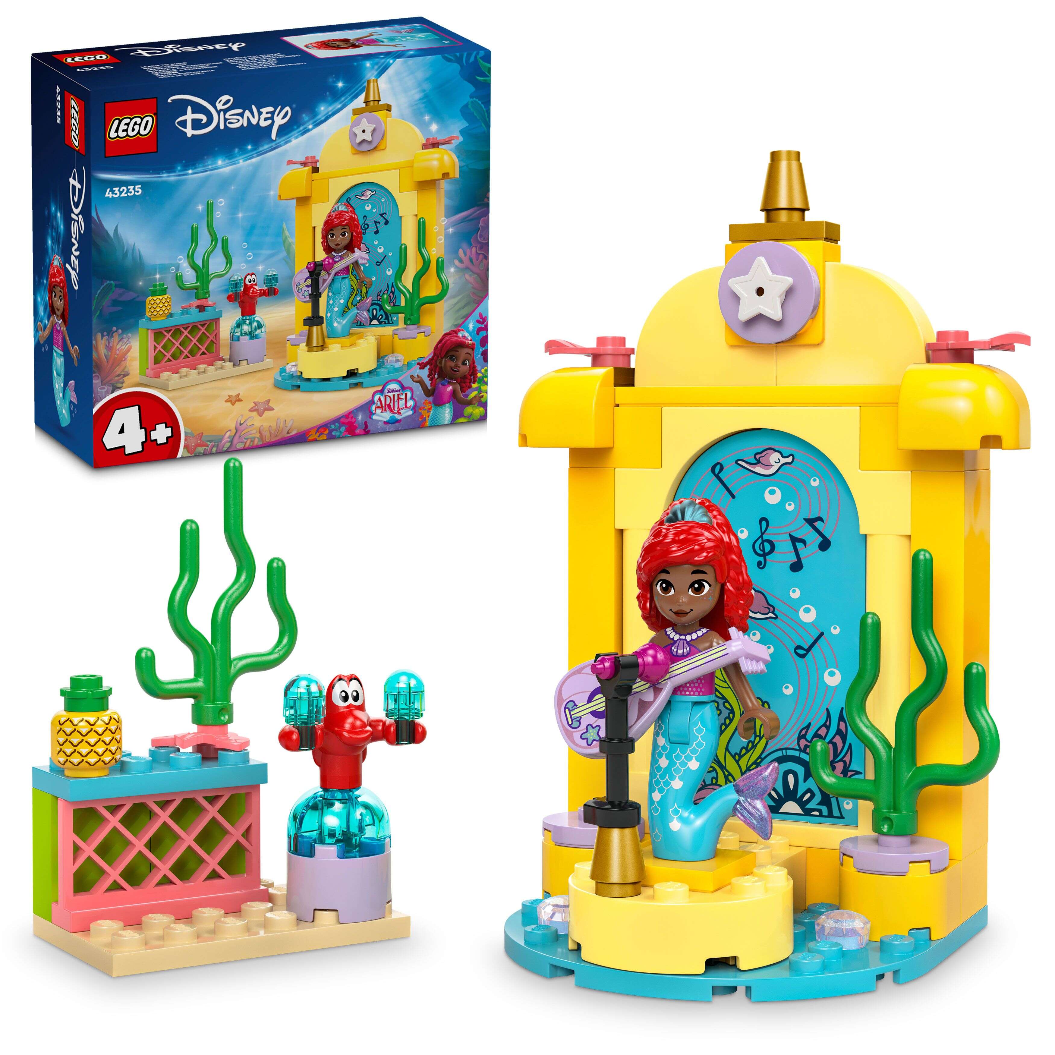 LEGO 43235 Disney Arielles Musikbühne, kreisende Tanzfläche, Theke