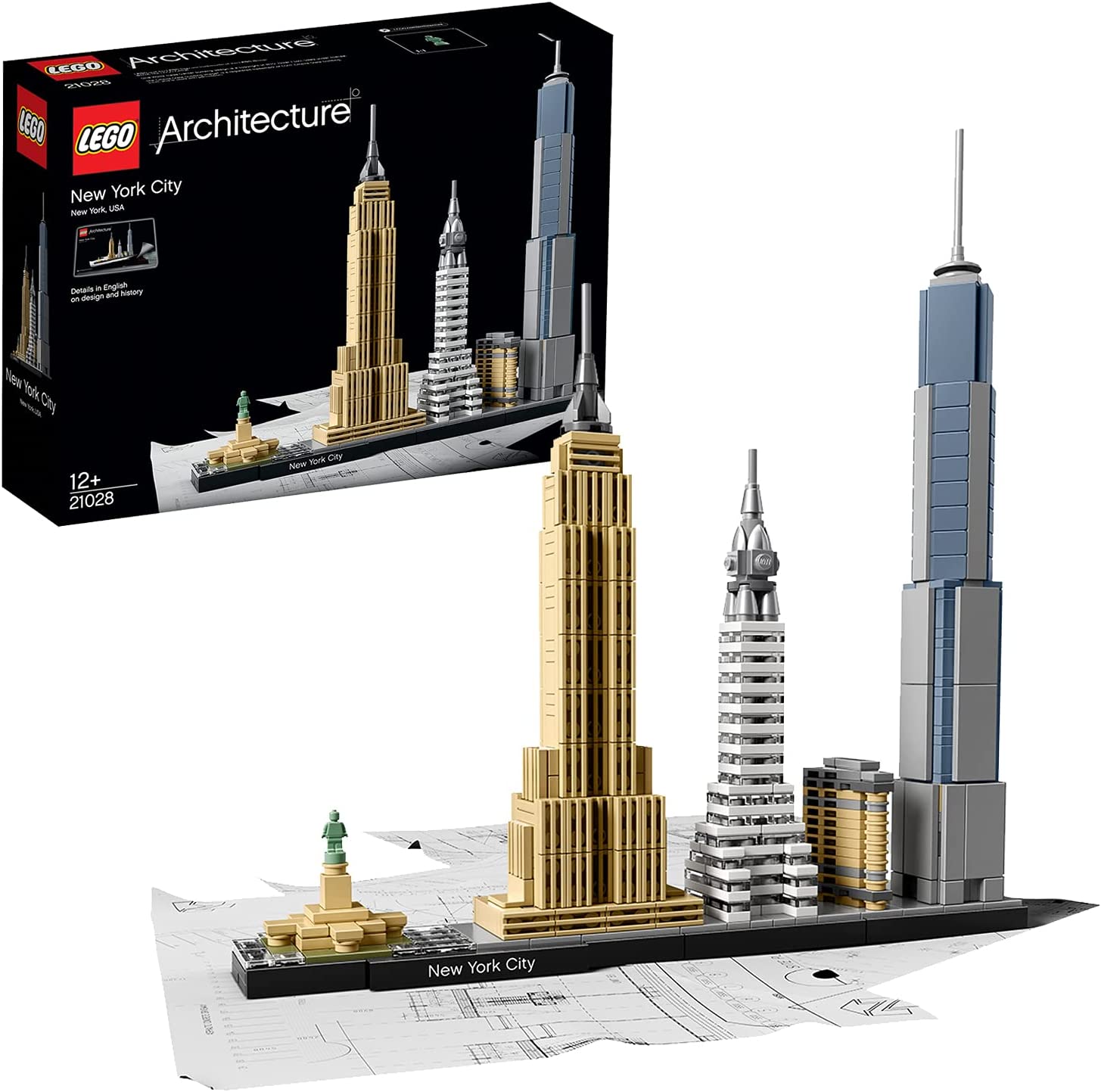 LEGO 21028 Architecture New York City, Flatiron Building, Chrysler Building uvm.