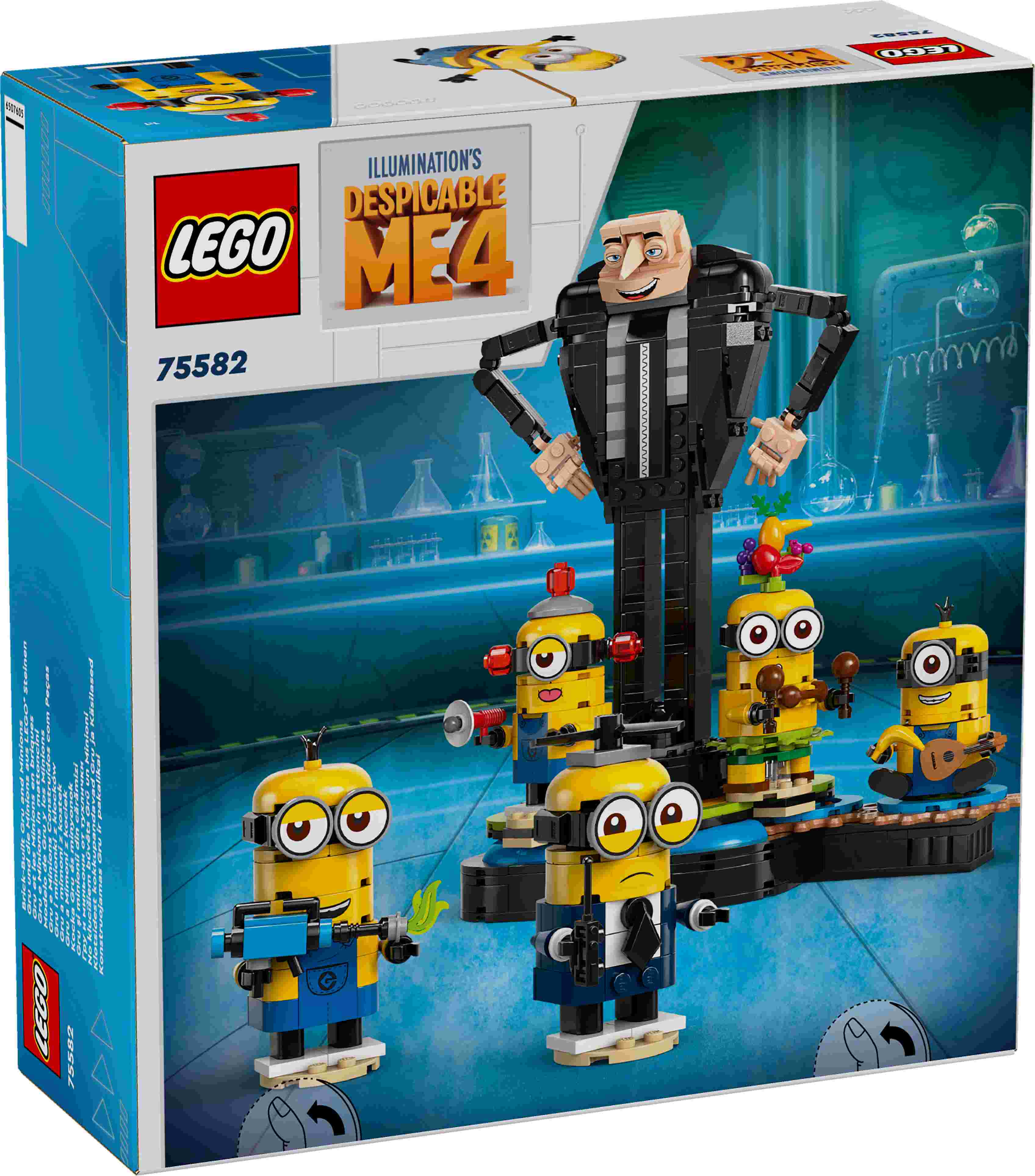 LEGO 75582 Despicable Me Gru und die Minions aus LEGO Steinen, 5 Minions