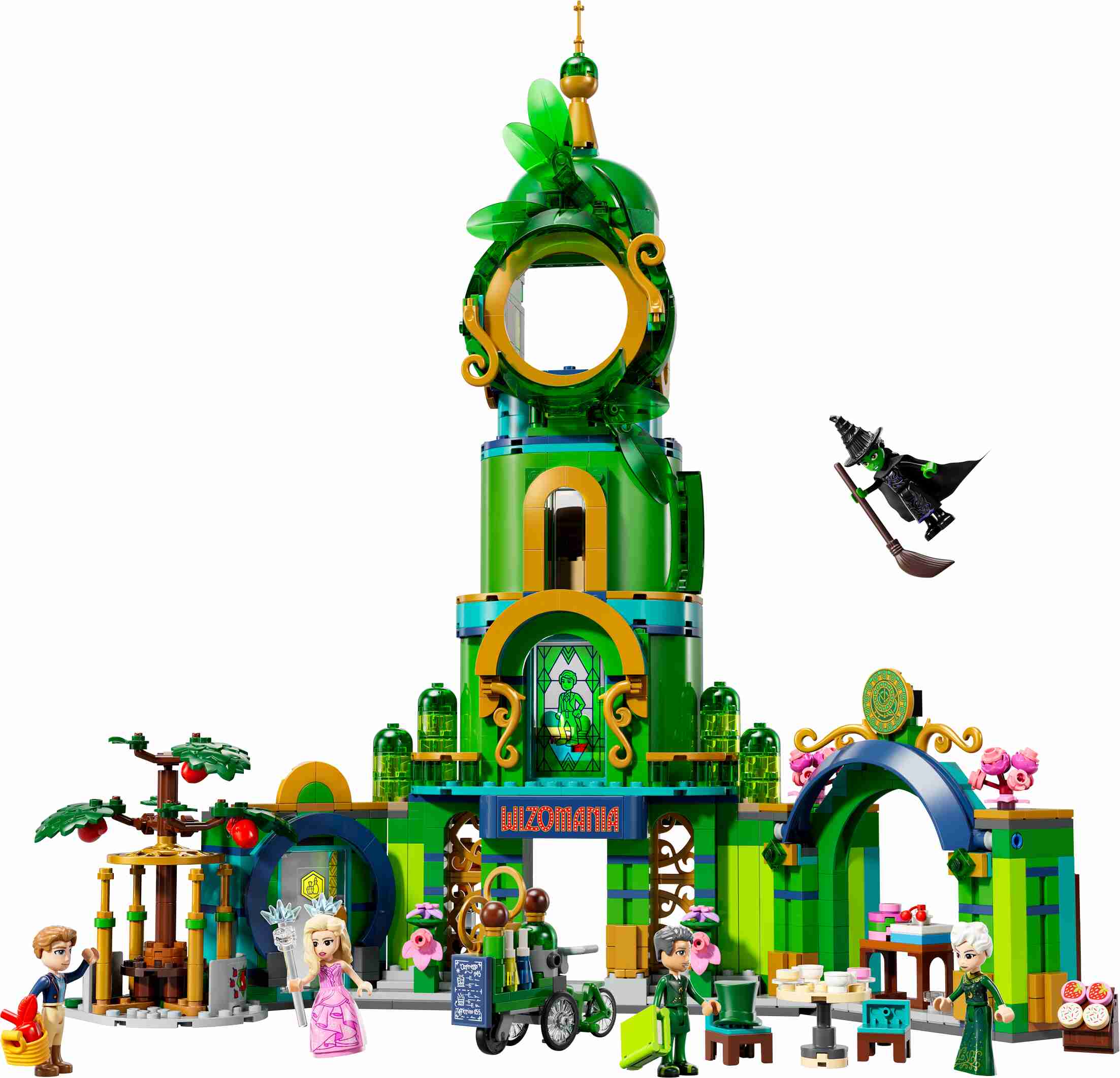 LEGO 75684 Wicked Willkommen in Emerald City, 5 Figuren, 3-geschossiger Turm