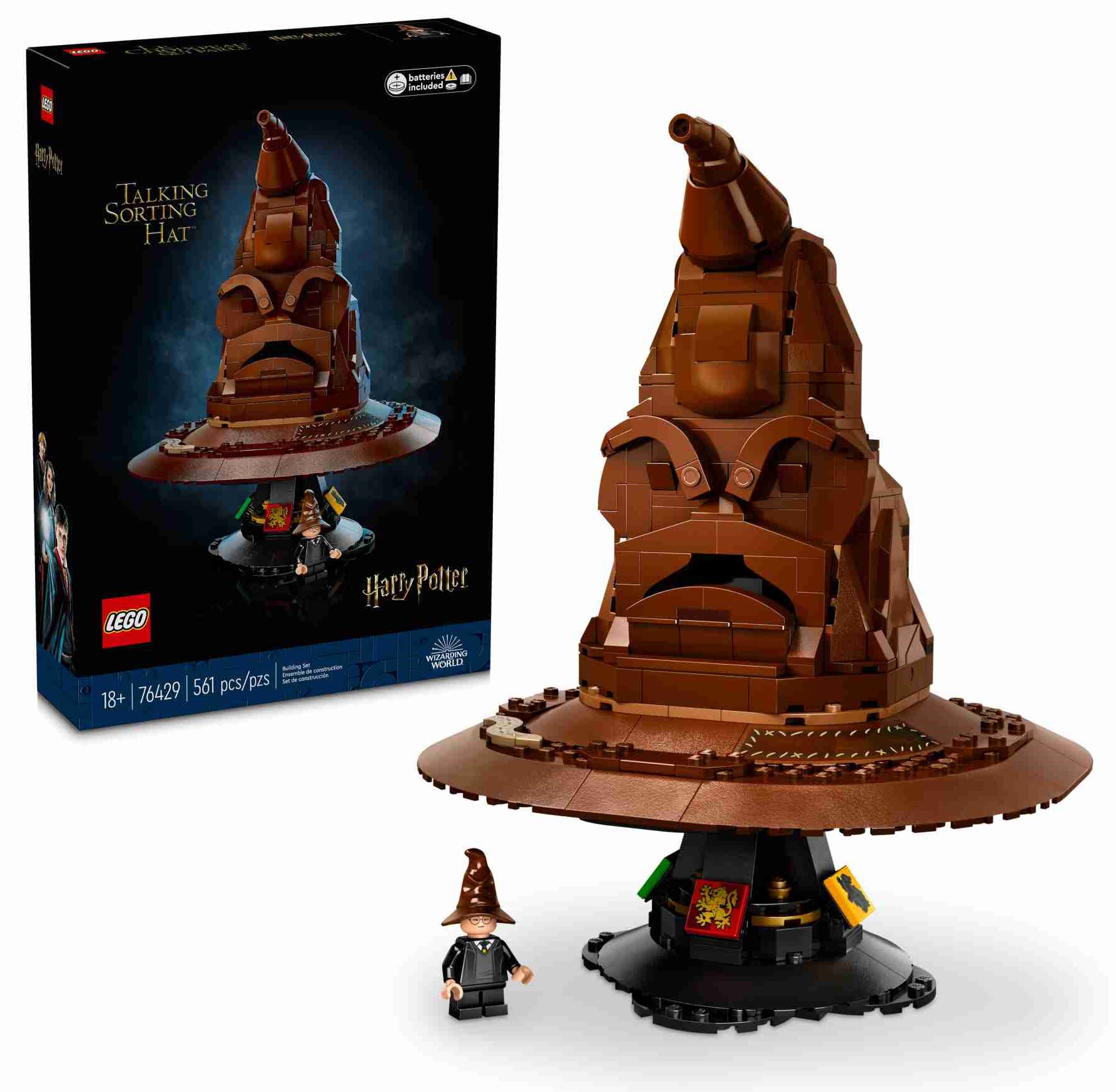 LEGO 76429 Harry Potter Der Sprechende Hut, Geräuschstein, Harry Potter Figur