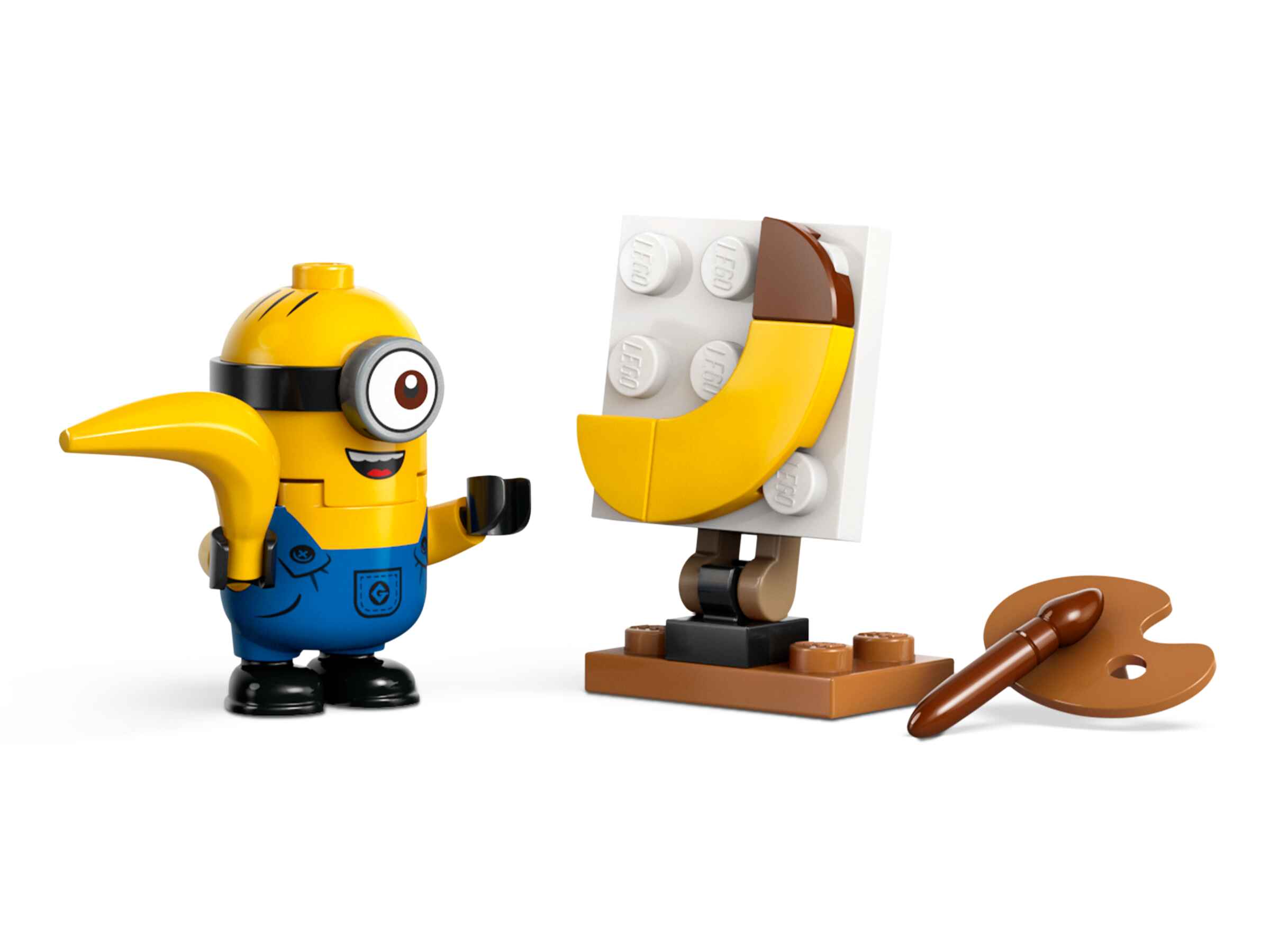 LEGO 75580 Despicable Me Minions und das Bananen Auto, 4 Minions und Zubehör