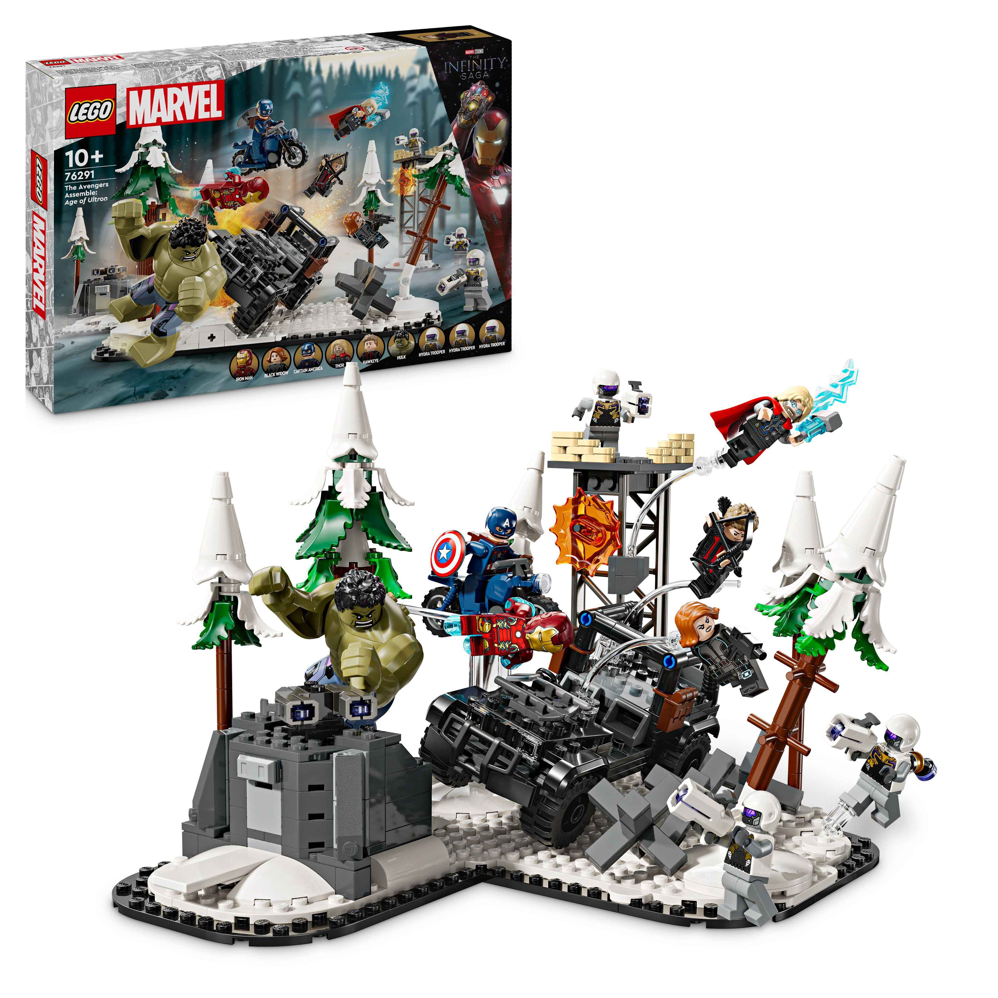 LEGO 76291 Marvel Avengers Assemble: Age of Ultron, 8 Minifiguren, 5 Module