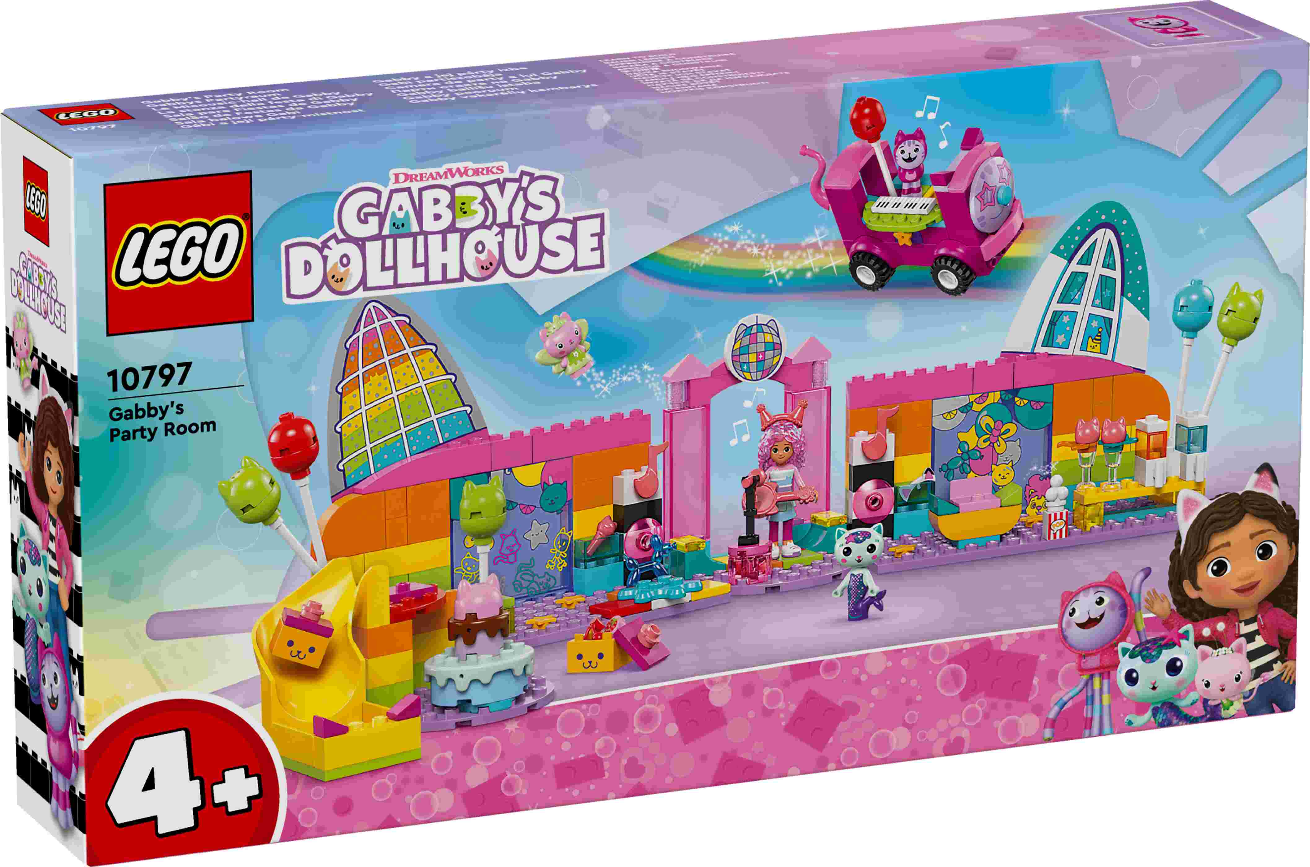 LEGO 10797 Gabby's Dollhouse Gabbys Partyraum, Partybus, Tierfiguren