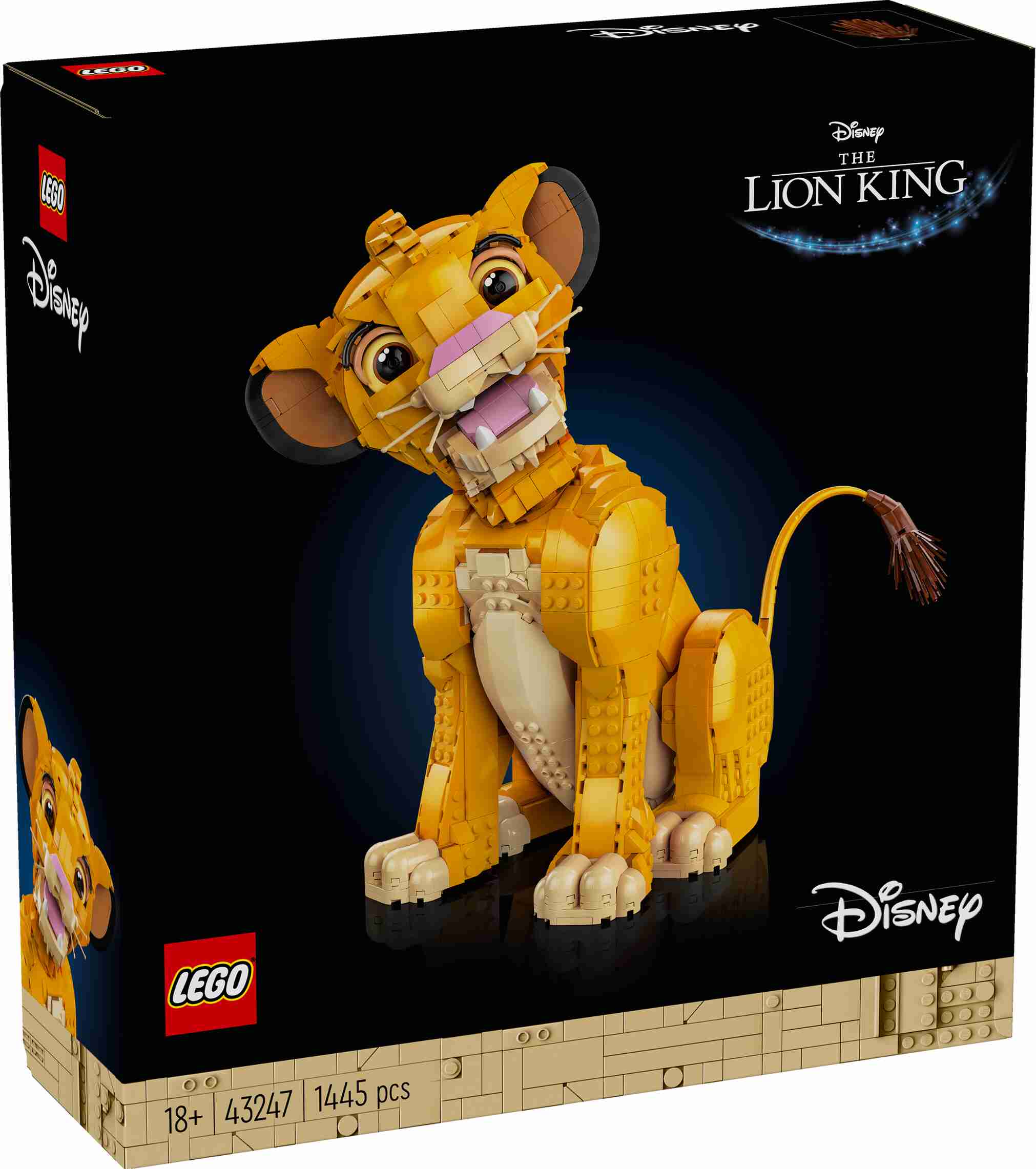 LEGO 43247 Disney Simba, der junge König der Löwen, Jubiläumsartikel 