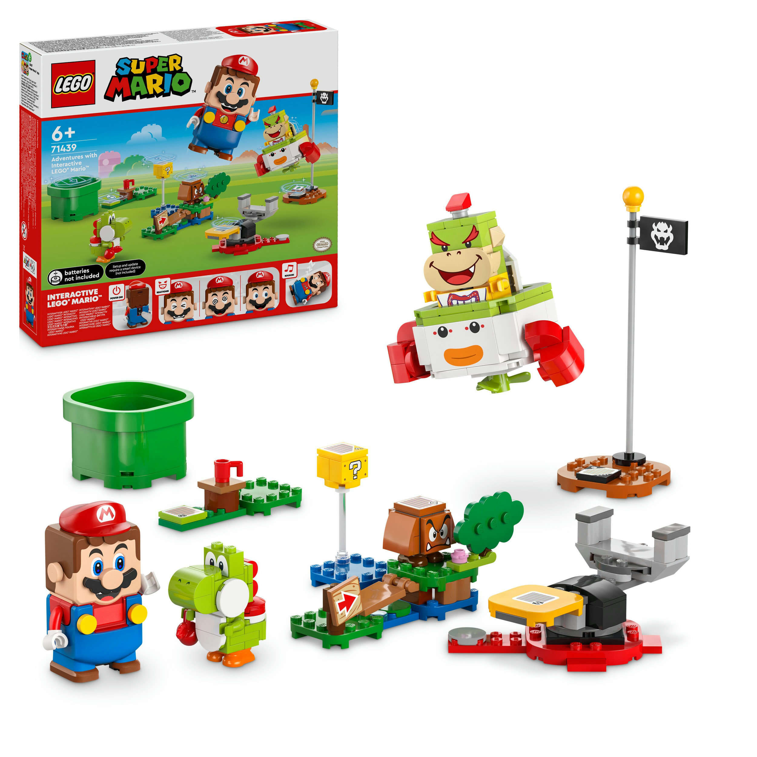 LEGO 71439 Super Mario Abenteuer mit dem interaktiven Mario, 4 Spielzeugfiguren