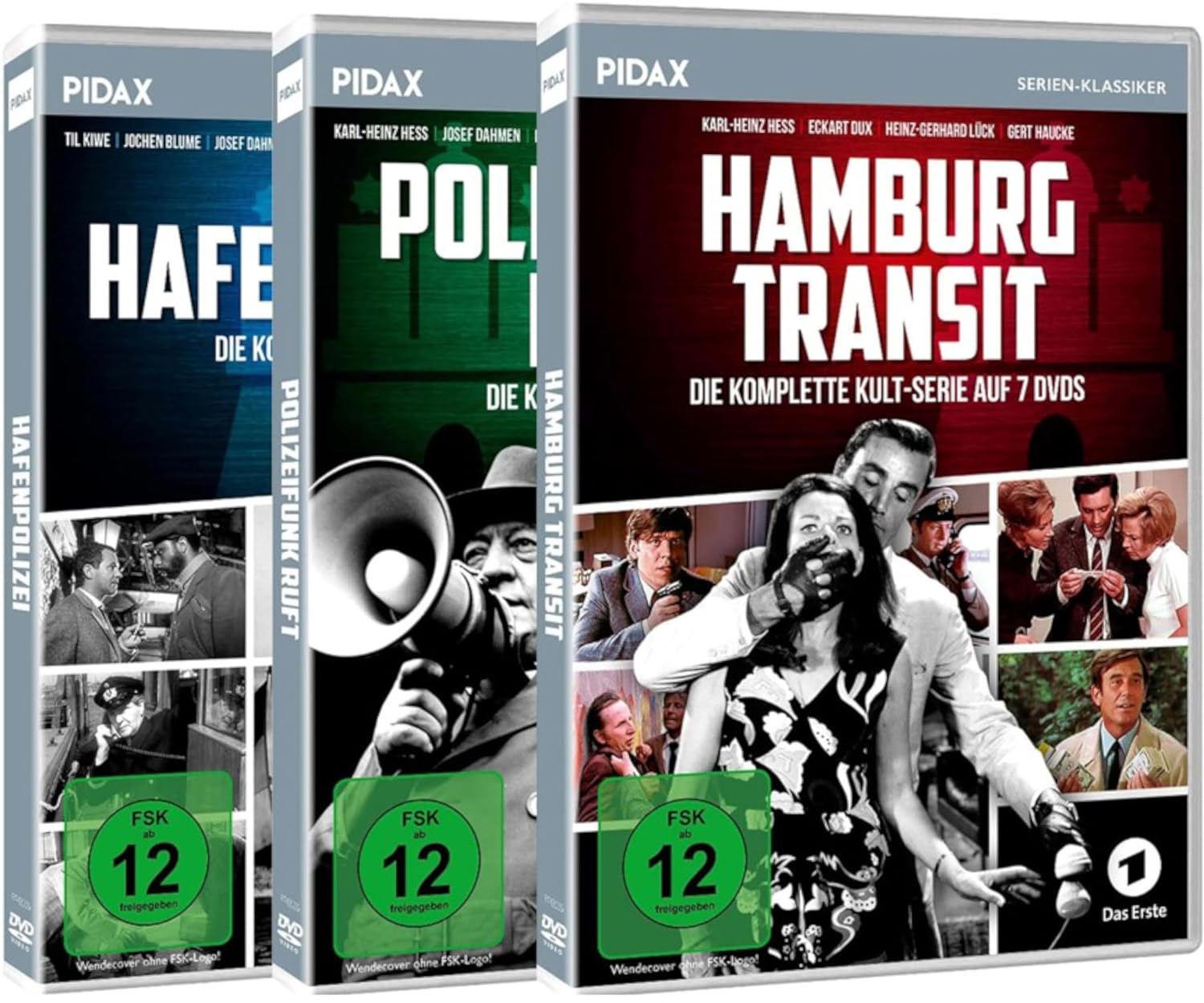 Hamburger KrimiTrilogie: Hafenpolizei + Polizeifunk ruft + Hamburg Transit 