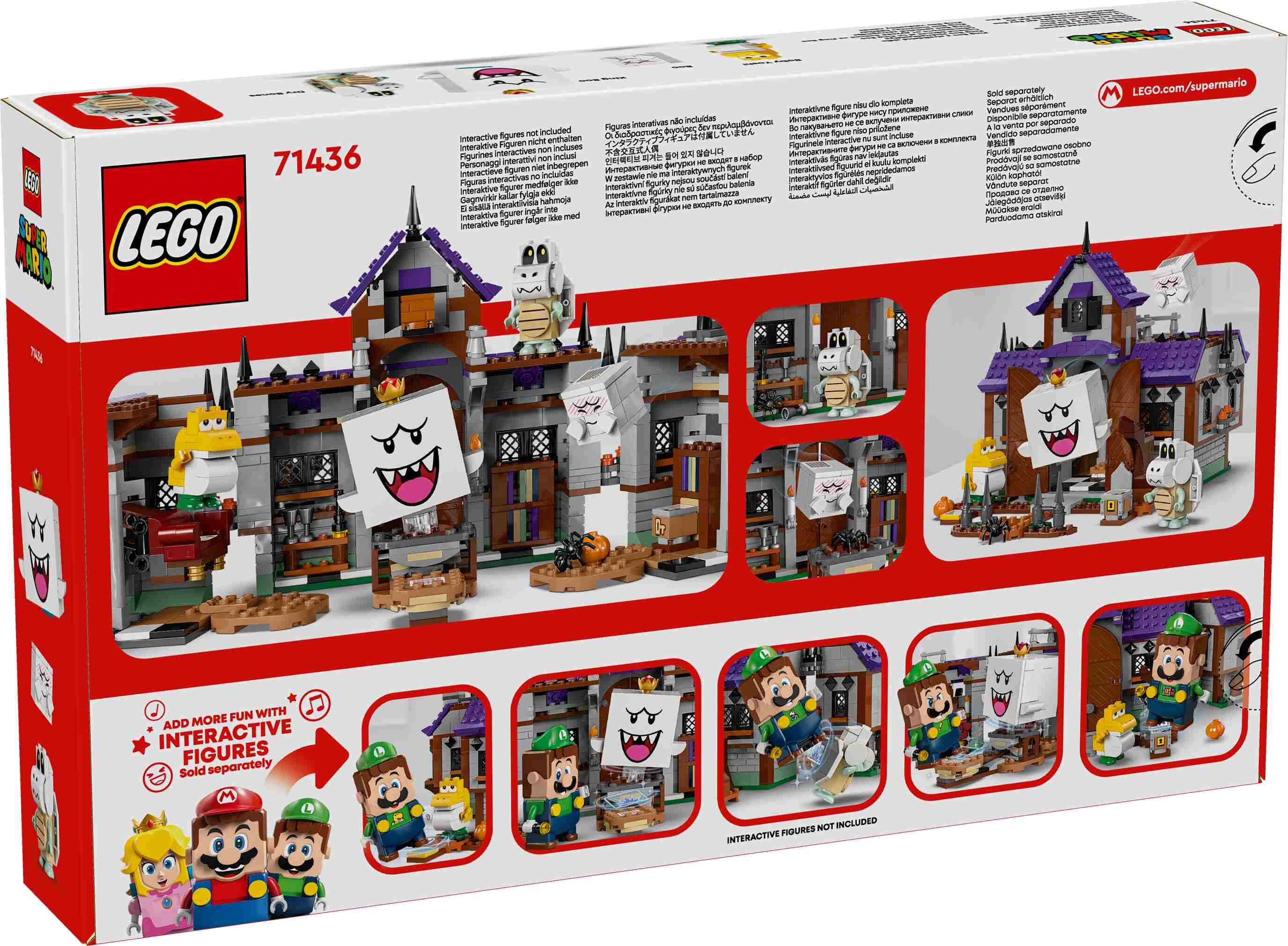 LEGO 71436 Super Mario König Buu Huus Spukhaus, 4 Spielzeugfiguren, 