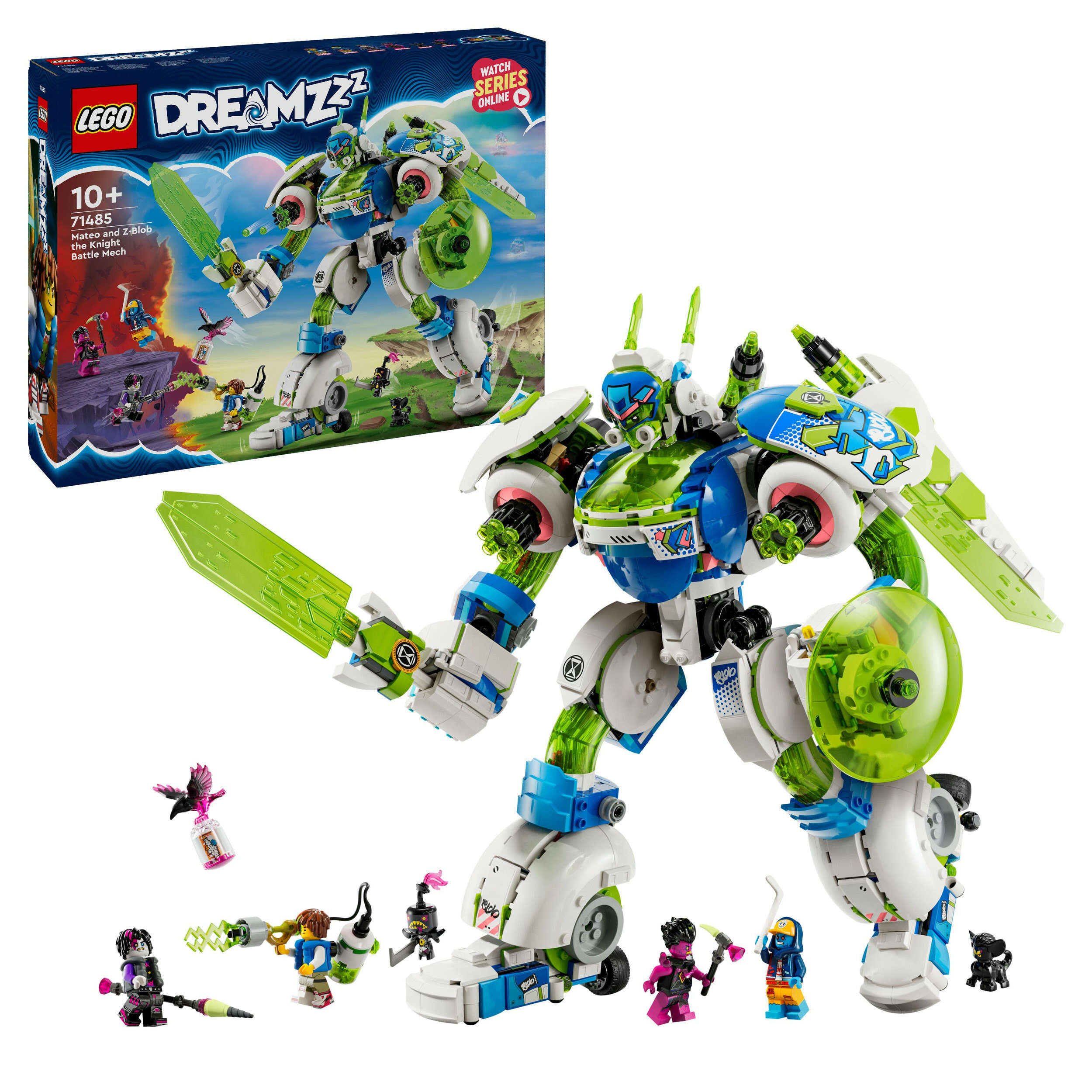 LEGO 71485 DREAMZzz Mateo und Z-Blob der Ritter-Mech, 3 Varianten, 4 Minifiguren