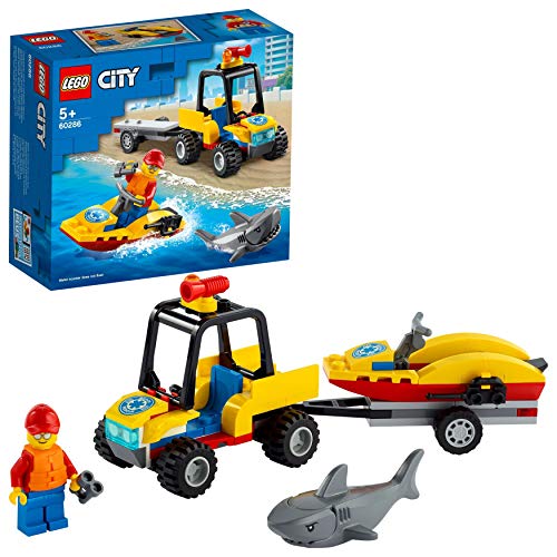 LEGO 60286 City Strand-Rettungsquad +Boot, Minifigur und Hai Figur