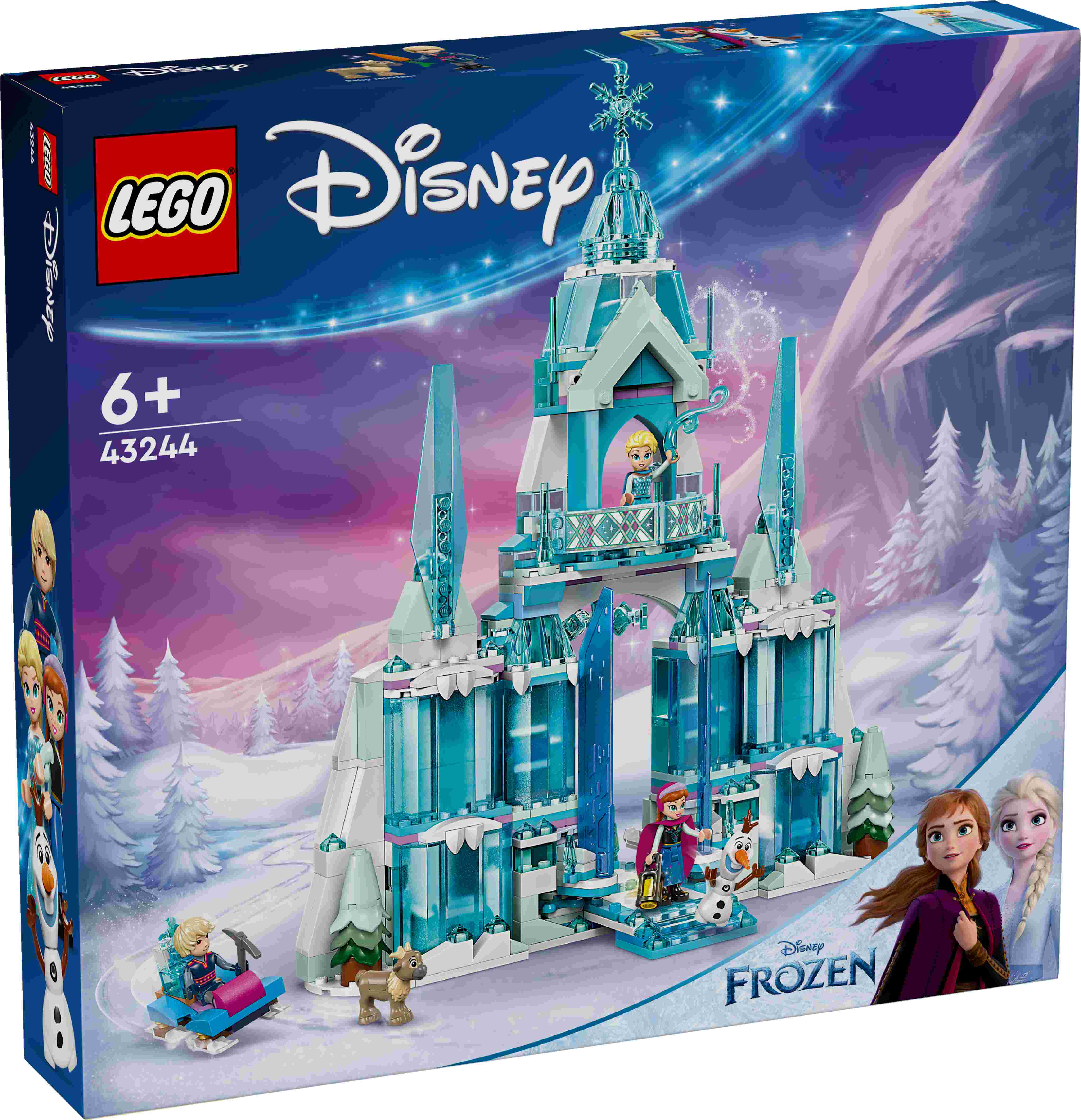 LEGO 43244 Disney Elsas Winterpalast, Elsa, Anna, Kristoff, Olaf, Baby-Rentier