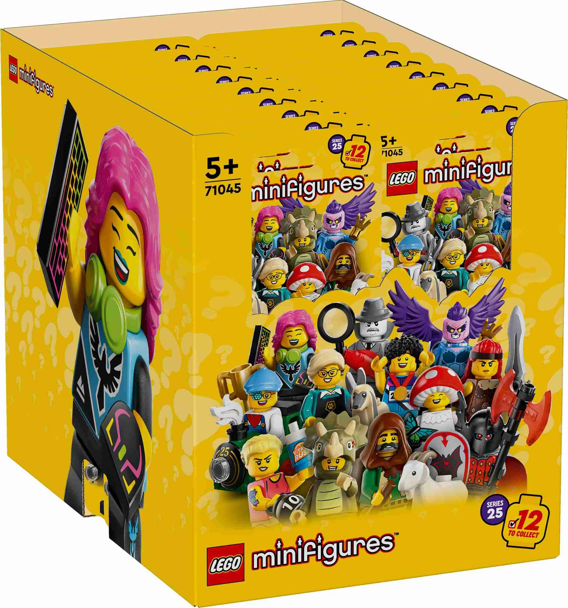 LEGO 71045 Minifigures Serie 25 - 36er Box, 36 Überraschungsboxen