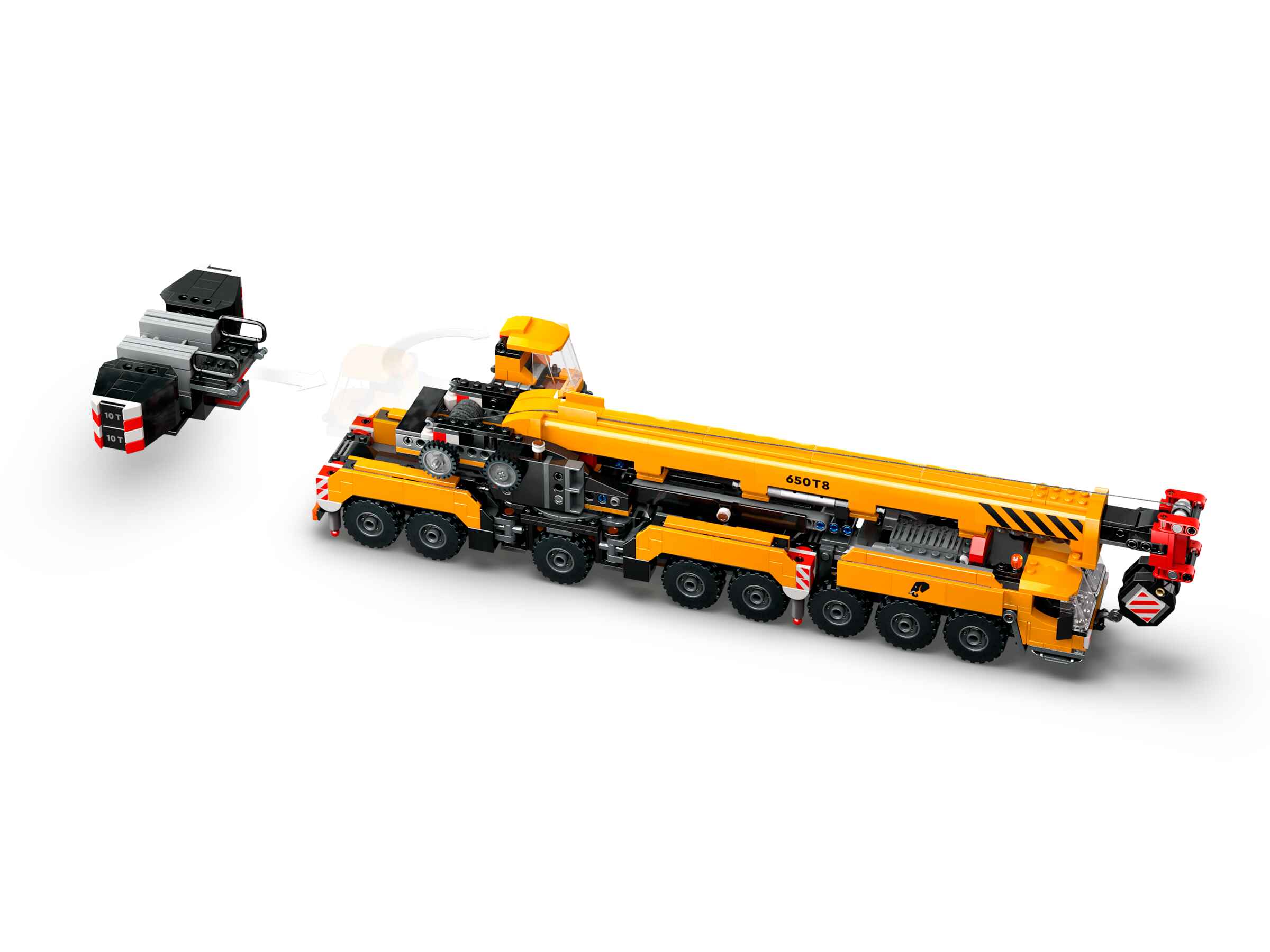 LEGO 60409 City Mobiler Baukran, 4 Minifiguren, bewegliche Elemente