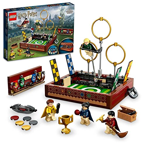 LEGO 76416 Harry Potter Quidditch Koffer, 4 Minifiguren, 10 Köpfe, 10 Haarteile