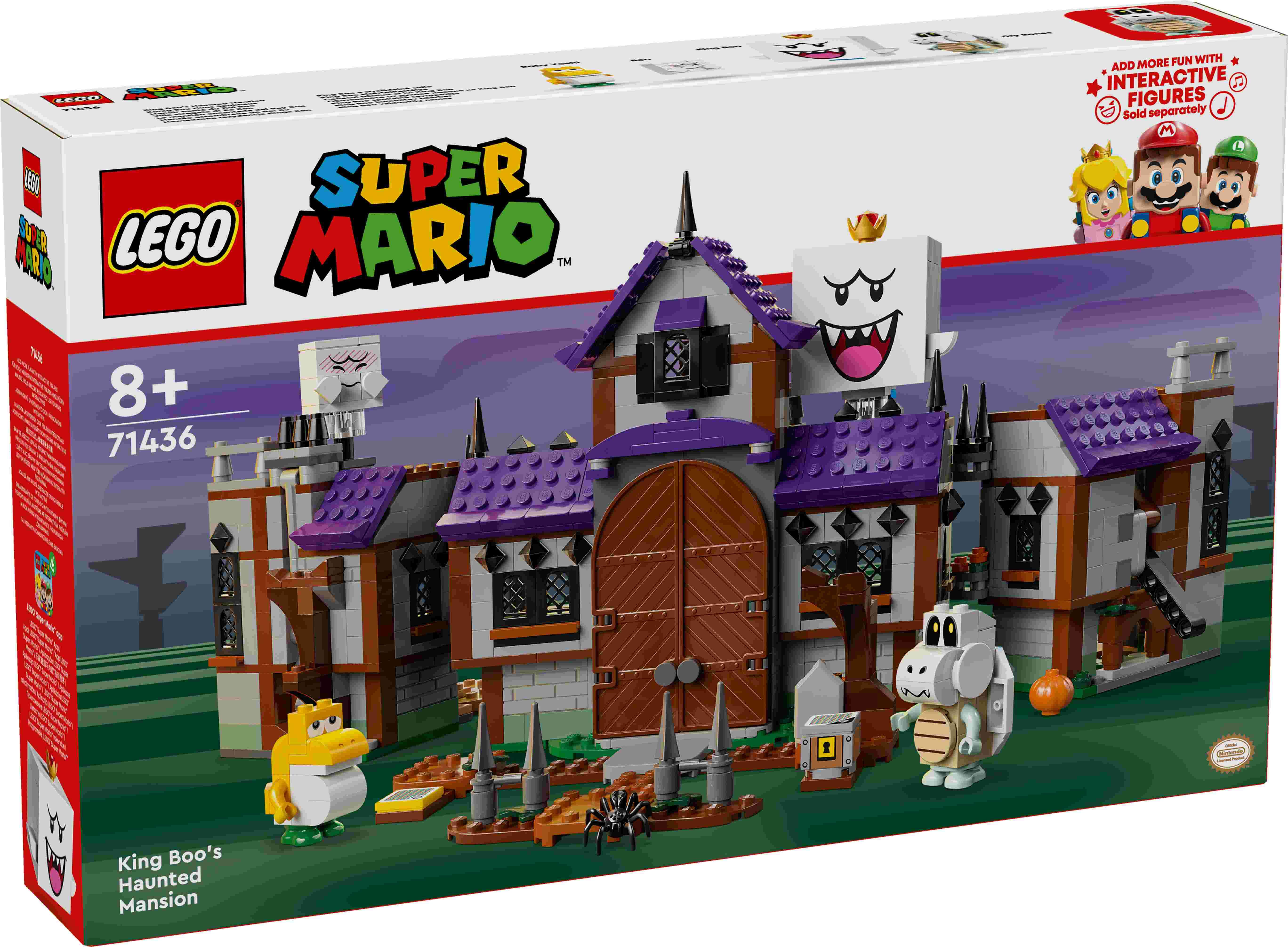 LEGO 71436 Super Mario König Buu Huus Spukhaus, 4 Spielzeugfiguren, 