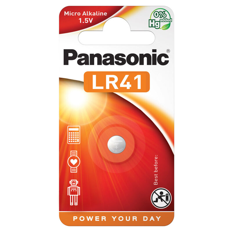 Panasonic LR41 Micro, 1.5V Alkaline Batterie, LR736 AG3